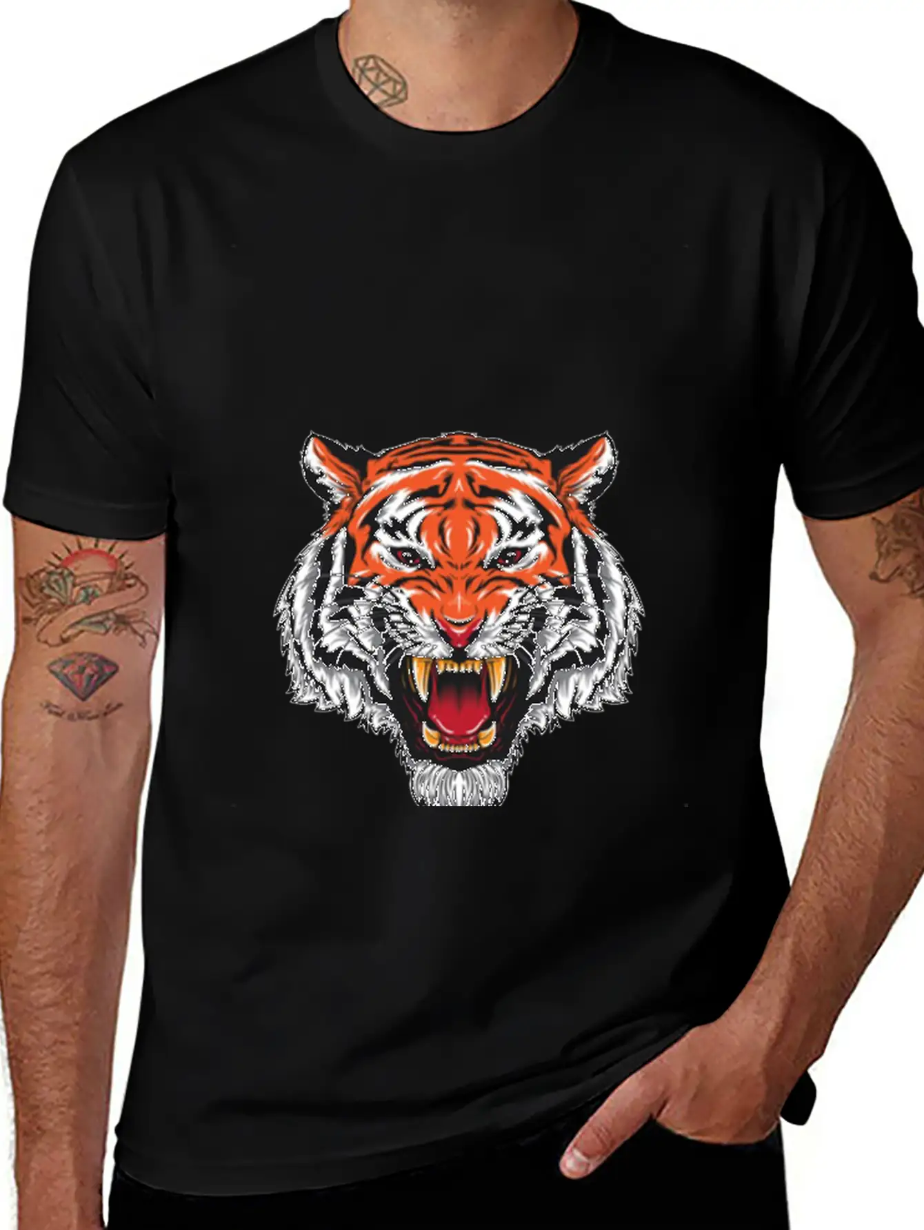 Tiger 7 Essential Cotton Tee For Daily Outfits – Unisex Style