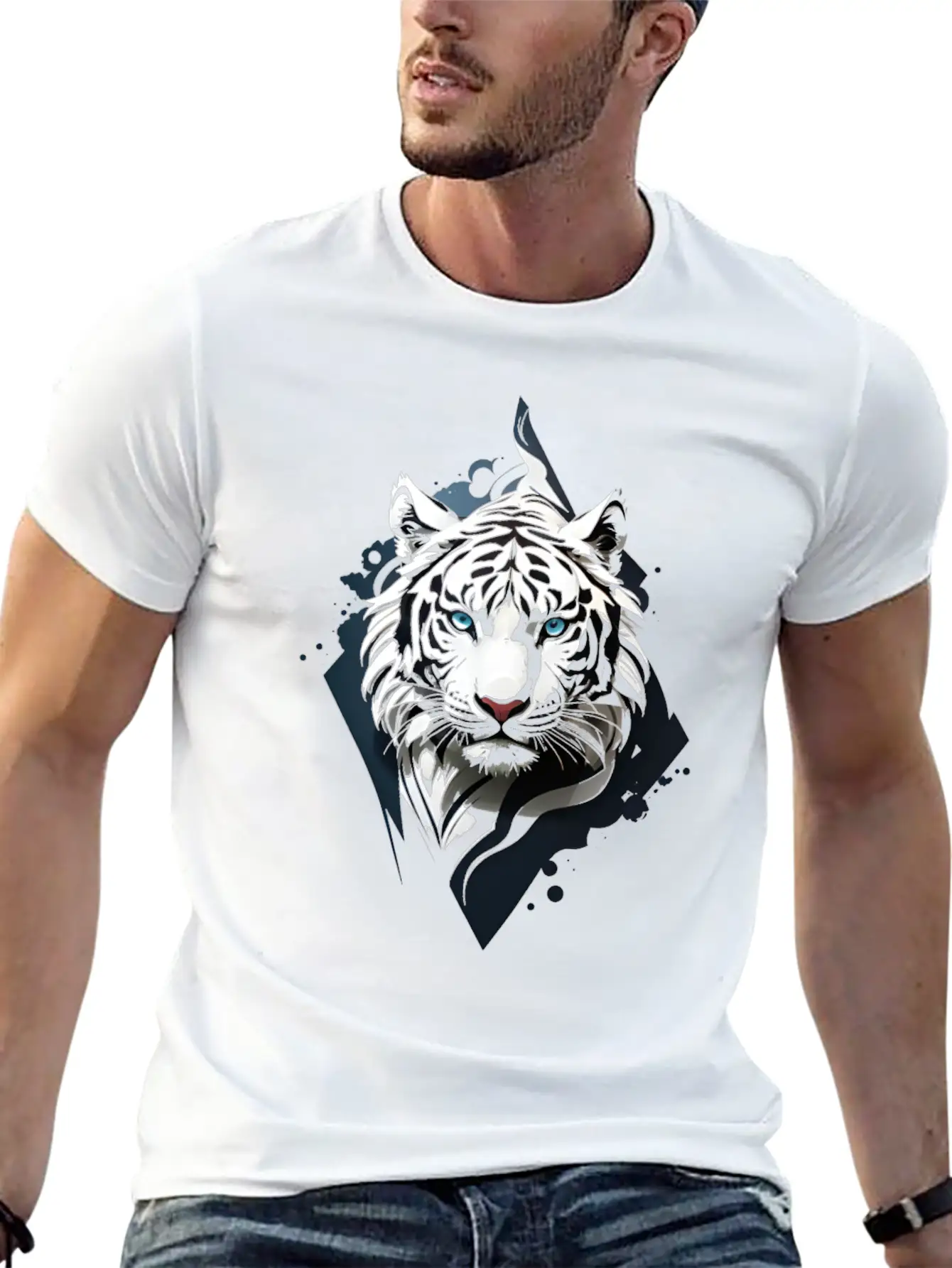 Tiger Casual Graphic T-Shirt – Simple And Comfortable Daily Wear