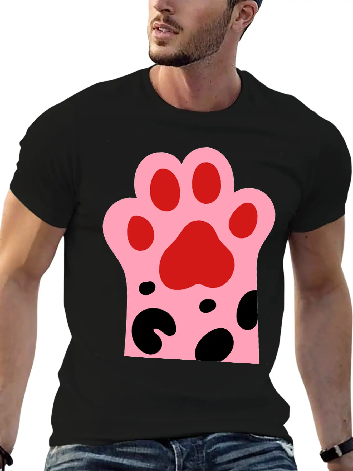 Tiger Cat Paw Classic Cotton Tee – Unisex Comfort For Any Season