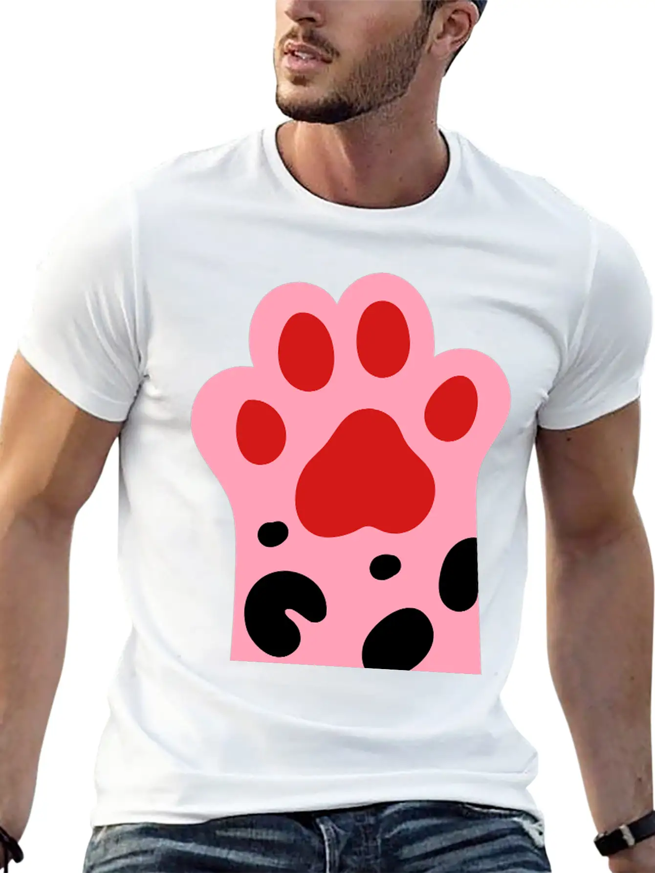Tiger Cat Paw Classic Cotton Tee – Unisex Comfort For Any Season