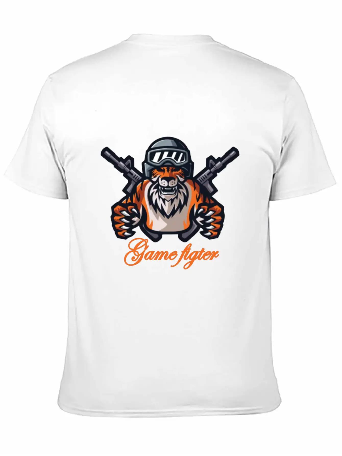 Tiger Fight Game Basic Graphic T-Shirt – Daily Comfort In Soft Cotton