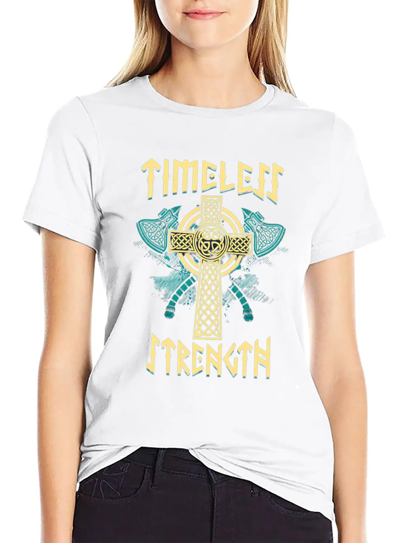 Timeless Strength: Unique Design Stylish Everyday T-Shirt – Unisex Basic Cotton Tee