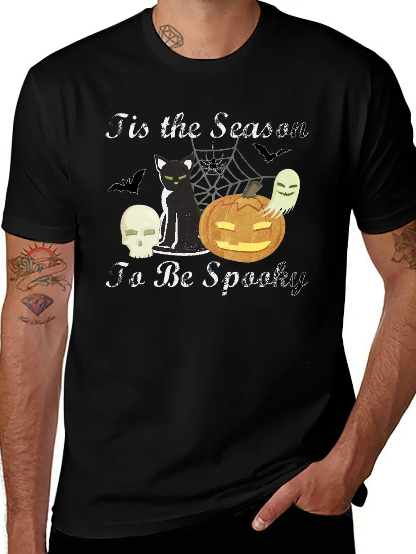 Tis The Season To Be Spooky Stylish Everyday T-Shirt – Unisex Basic Cotton Tee