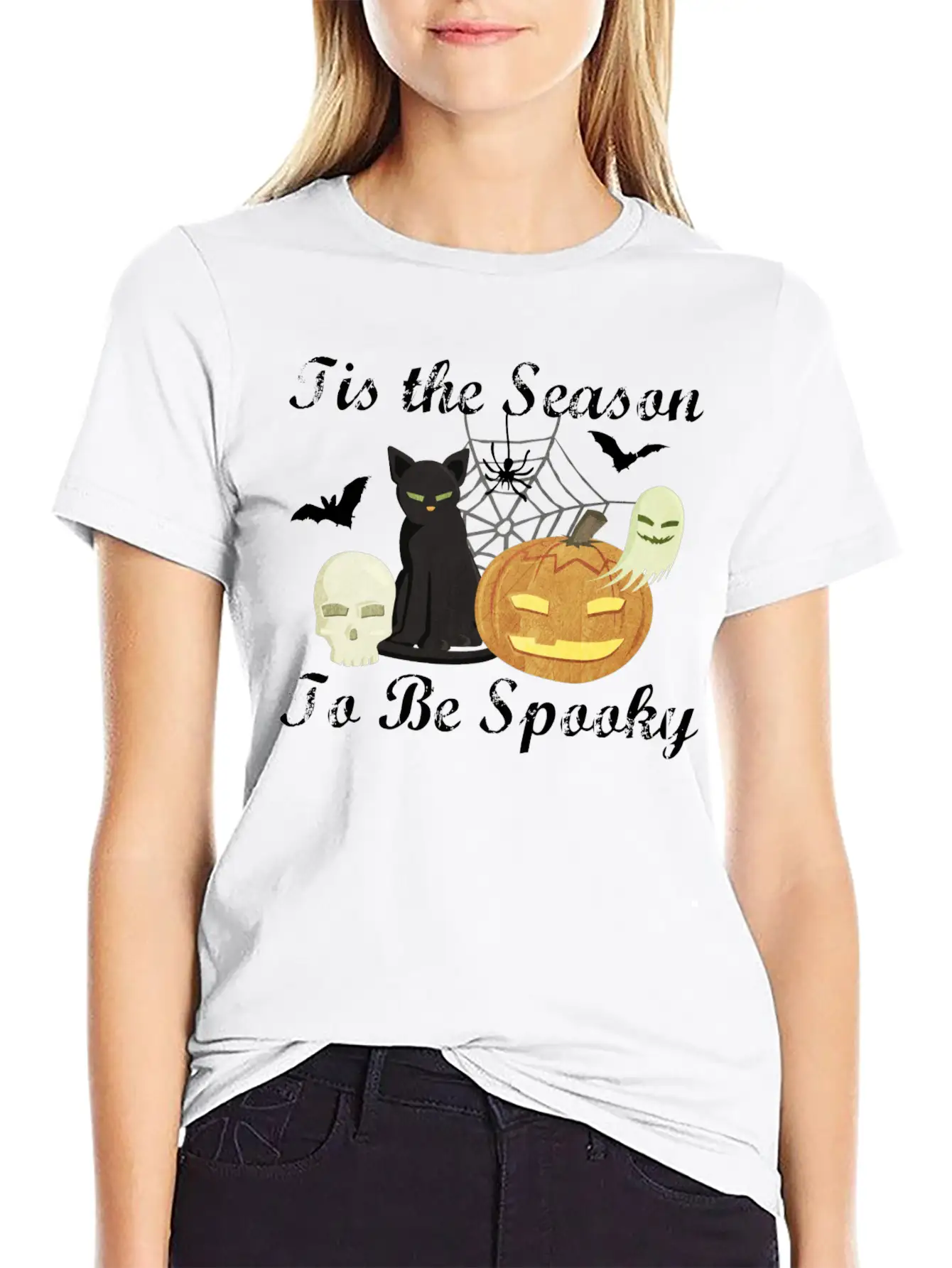 Tis The Season To Be Spooky Stylish Everyday T-Shirt – Unisex Basic Cotton Tee