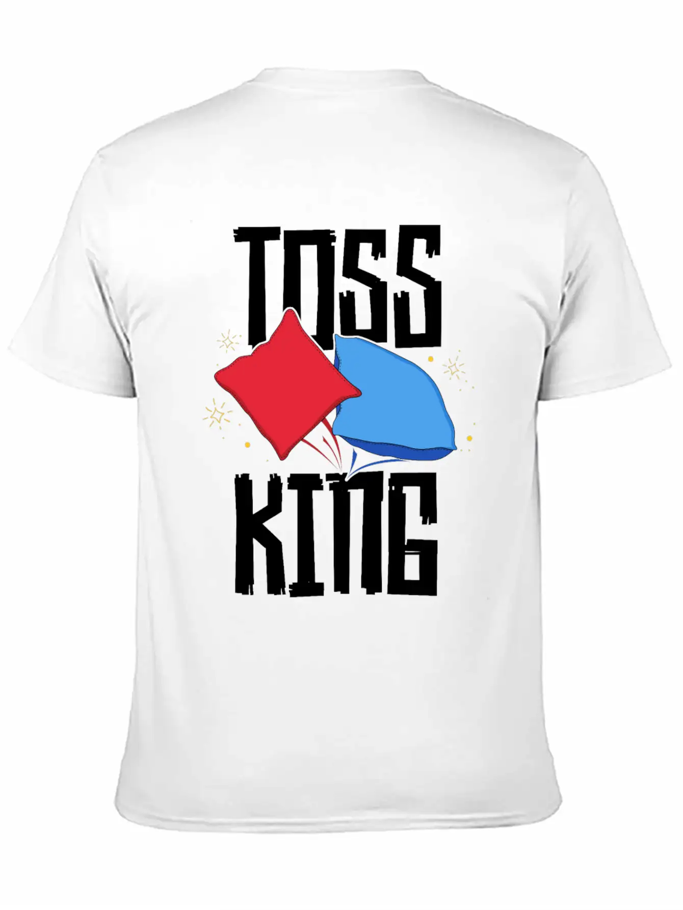 Toss King Cornhole Game TShirt American Tailgate Lightweight Cotton T-Shirt – Daily Comfort Graphic Shirt