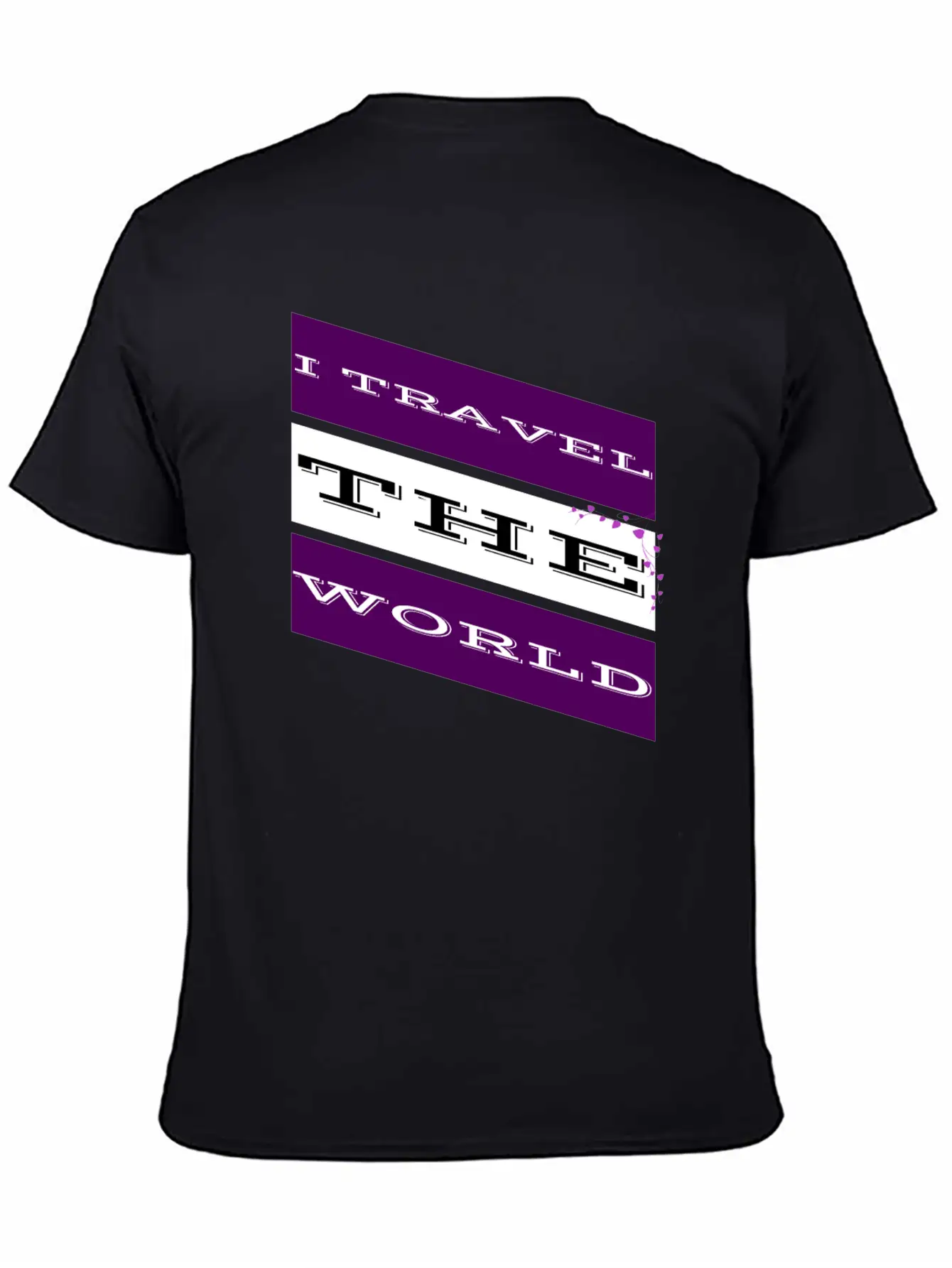 Travel - I Travel The World Basic Graphic T-Shirt – Daily Comfort In Soft Cotton