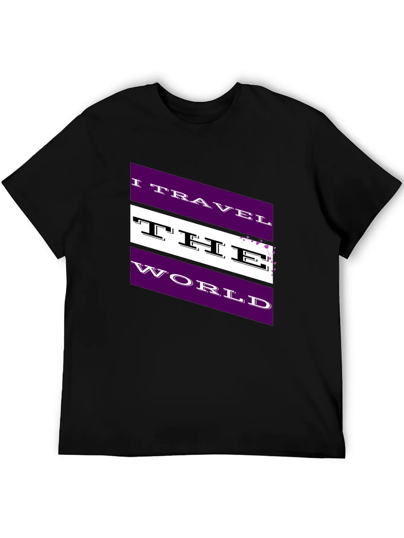 Travel - I Travel The World Basic Graphic T-Shirt – Daily Comfort In Soft Cotton