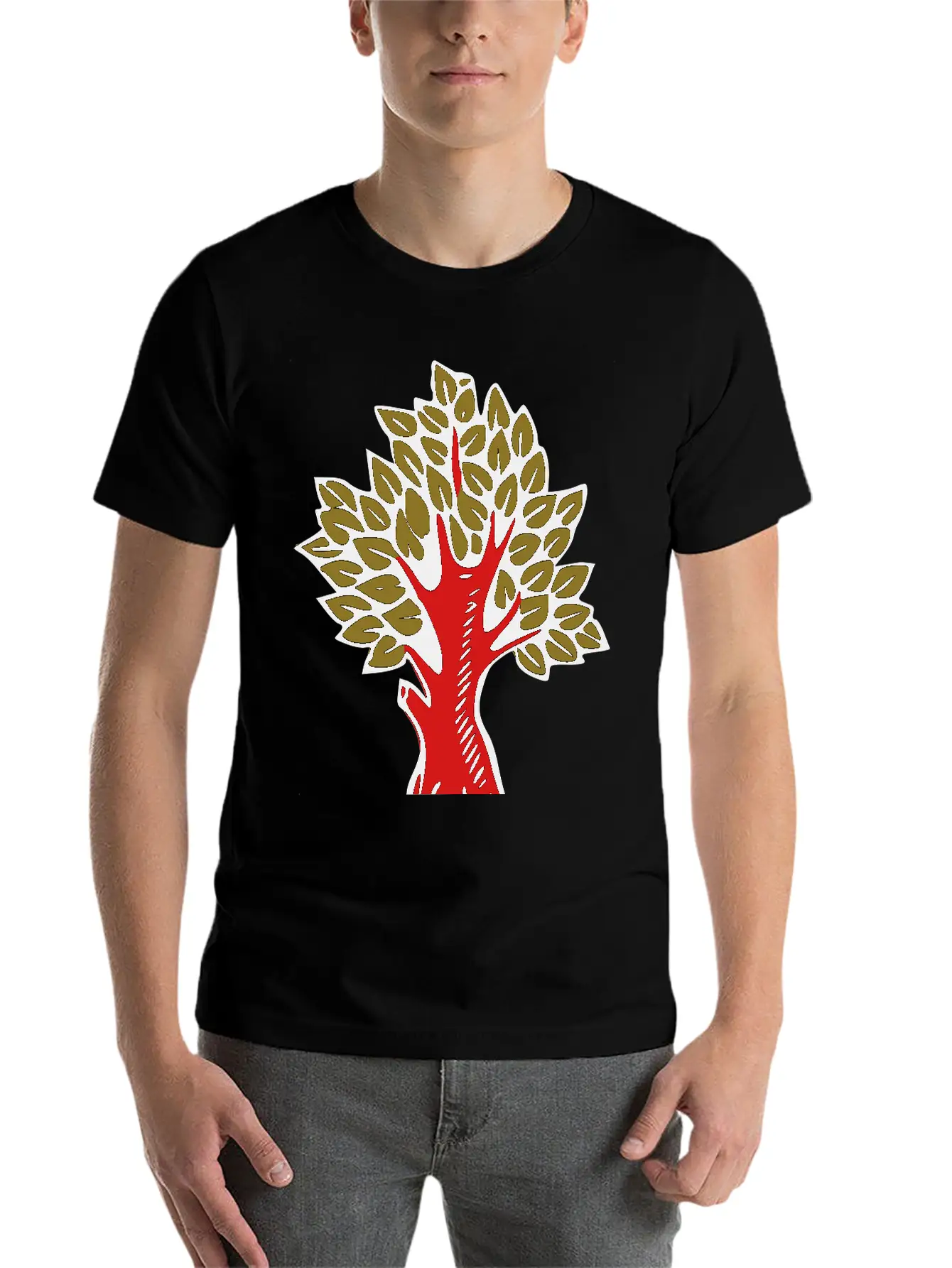 Tree Colour Stylish Everyday T-Shirt – Unisex Basic Cotton Tee