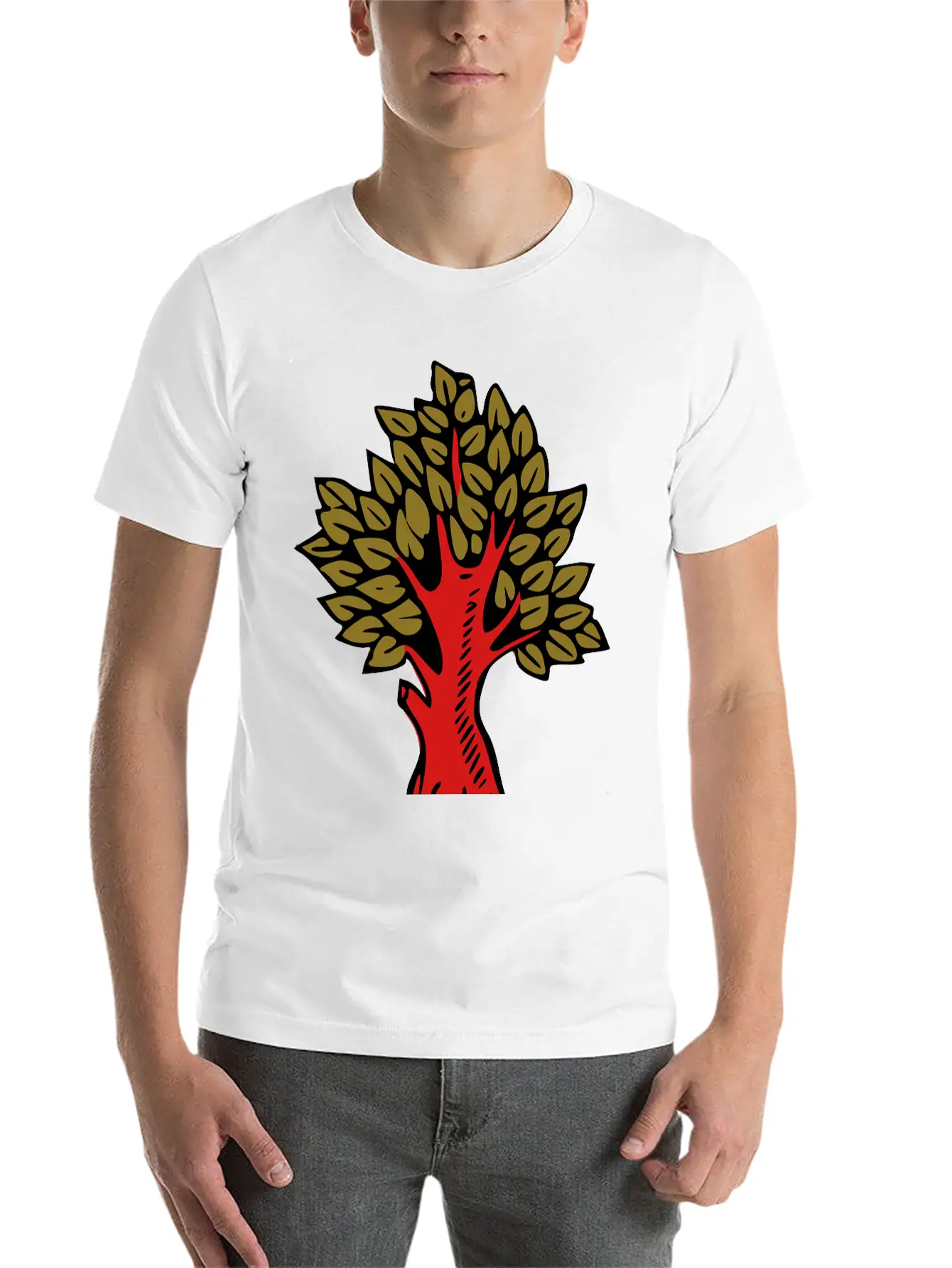 Tree Colour Stylish Everyday T-Shirt – Unisex Basic Cotton Tee