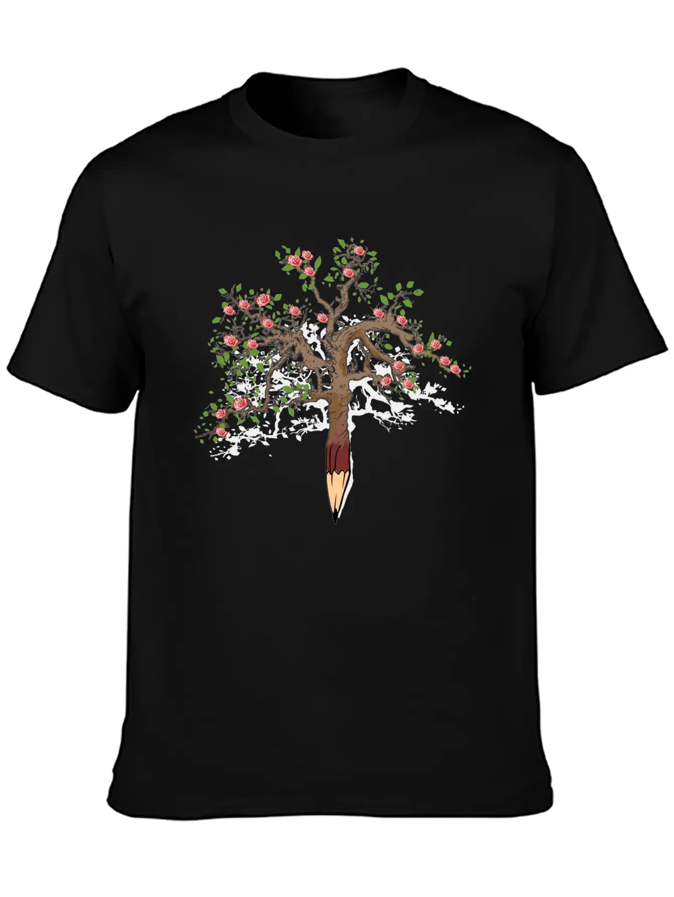 Tree Pencil Stylish Everyday T-Shirt – Unisex Basic Cotton Tee
