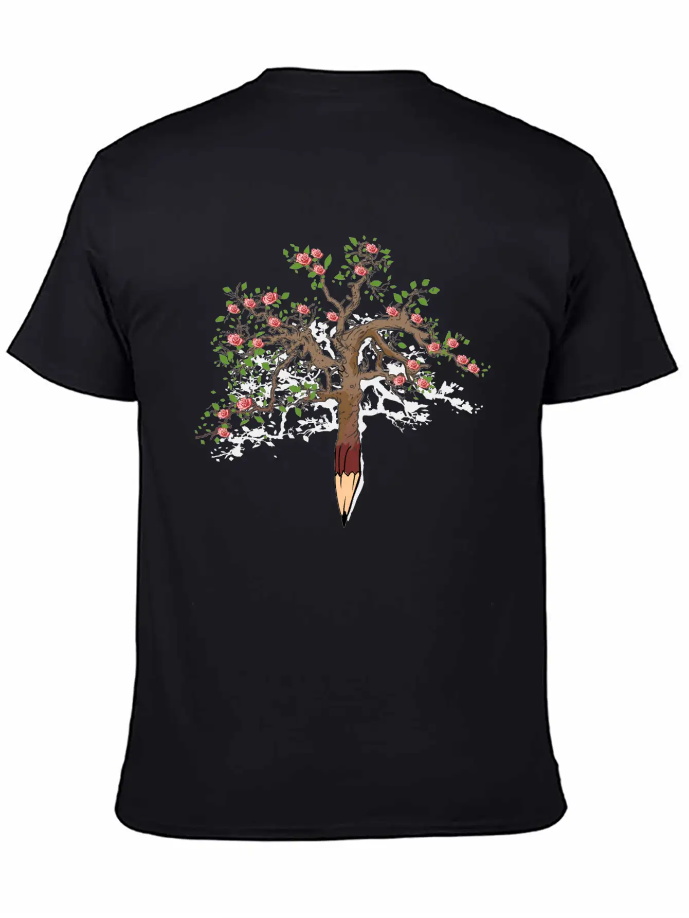 Tree Pencil Stylish Everyday T-Shirt – Unisex Basic Cotton Tee