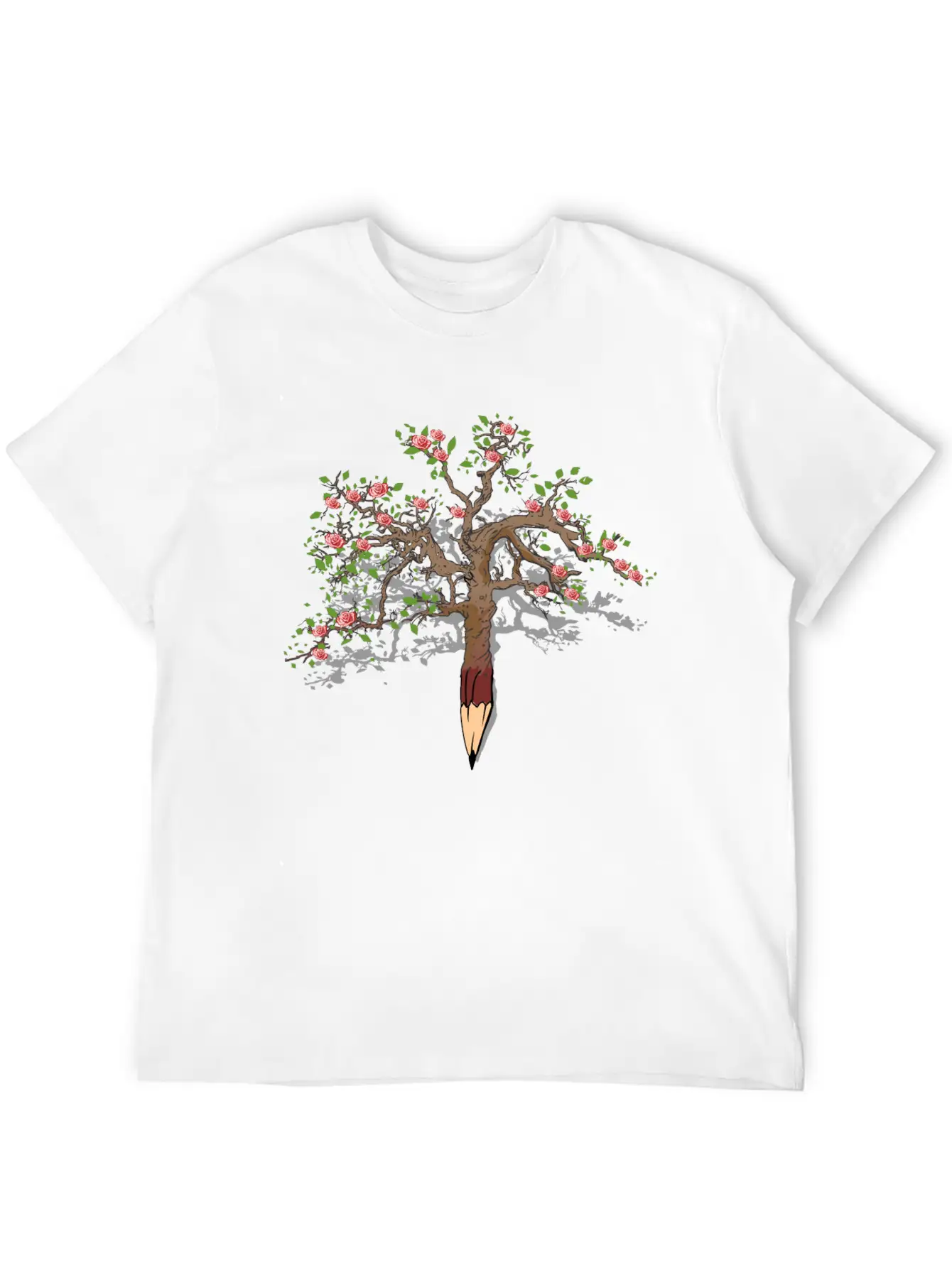 Tree Pencil Stylish Everyday T-Shirt – Unisex Basic Cotton Tee
