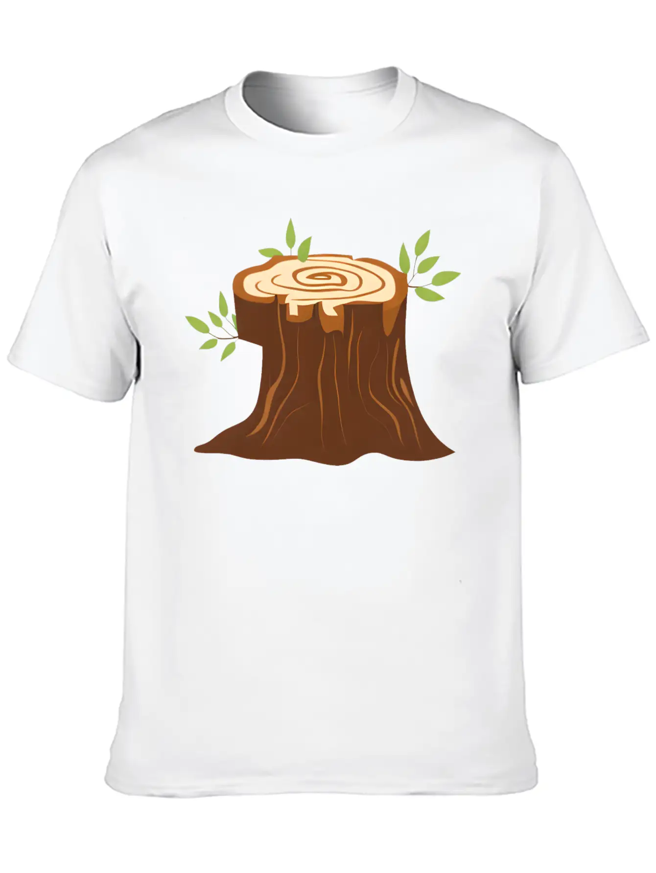 Tree Stump Stylish Everyday T-Shirt – Unisex Basic Cotton Tee