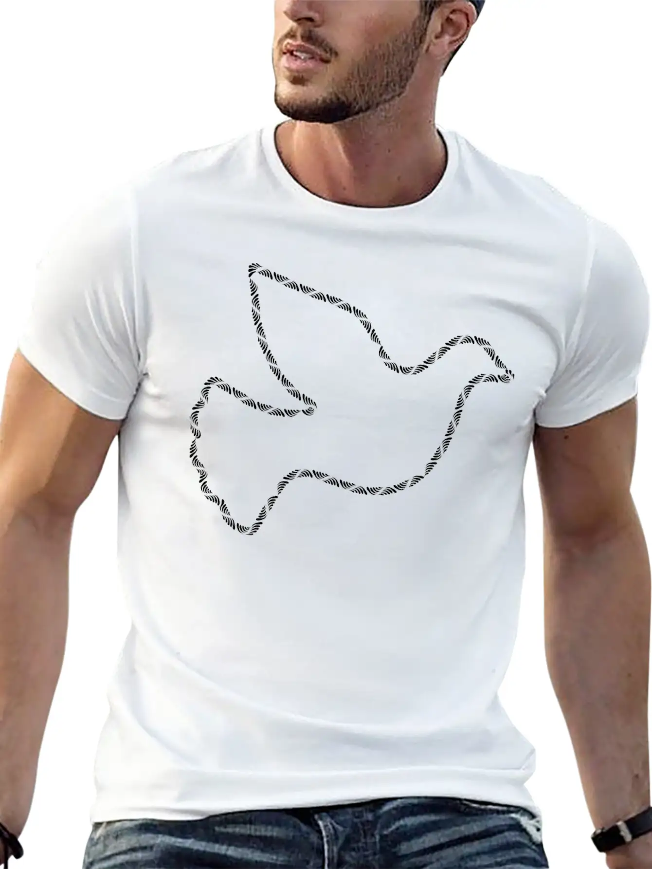 Trendy Peace Dove Stylish Everyday T-Shirt – Unisex Basic Cotton Tee