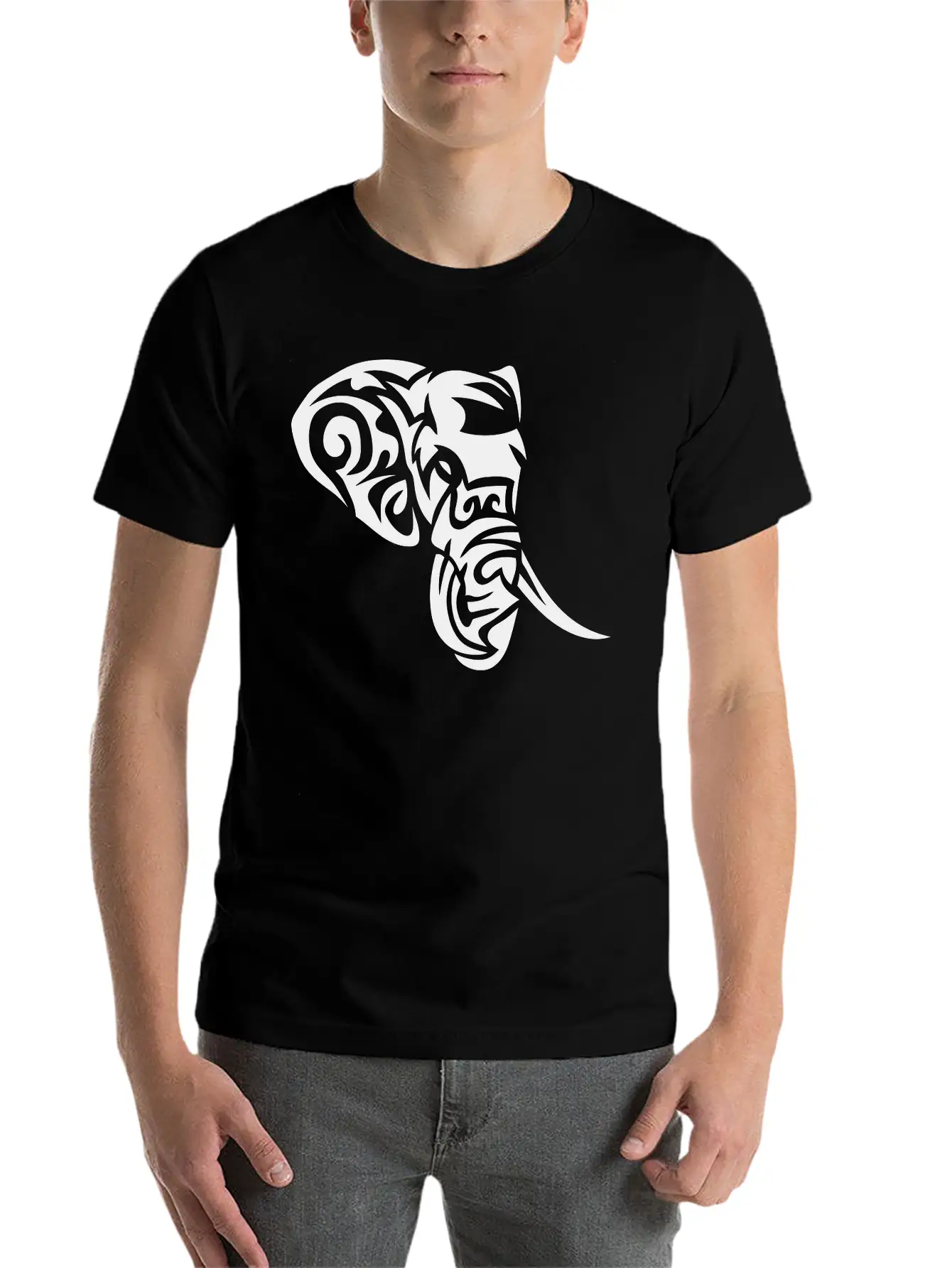 Tribal Elephant 402 Relaxed Everyday Tee – Lightweight And Durable Cotton