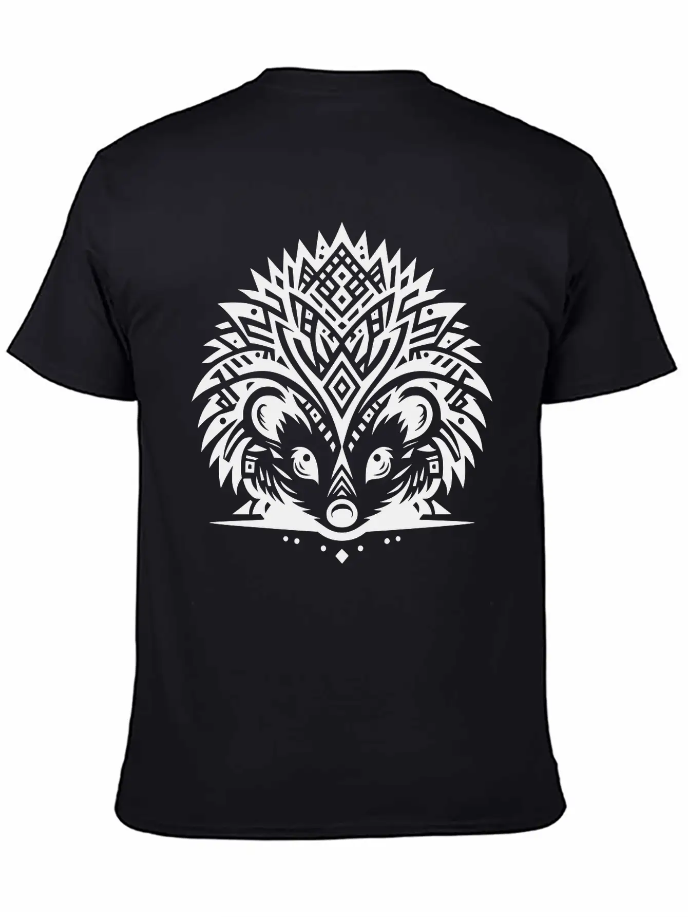 Tribal Hedgehog Lightweight Cotton T-Shirt – Daily Comfort Graphic Shirt