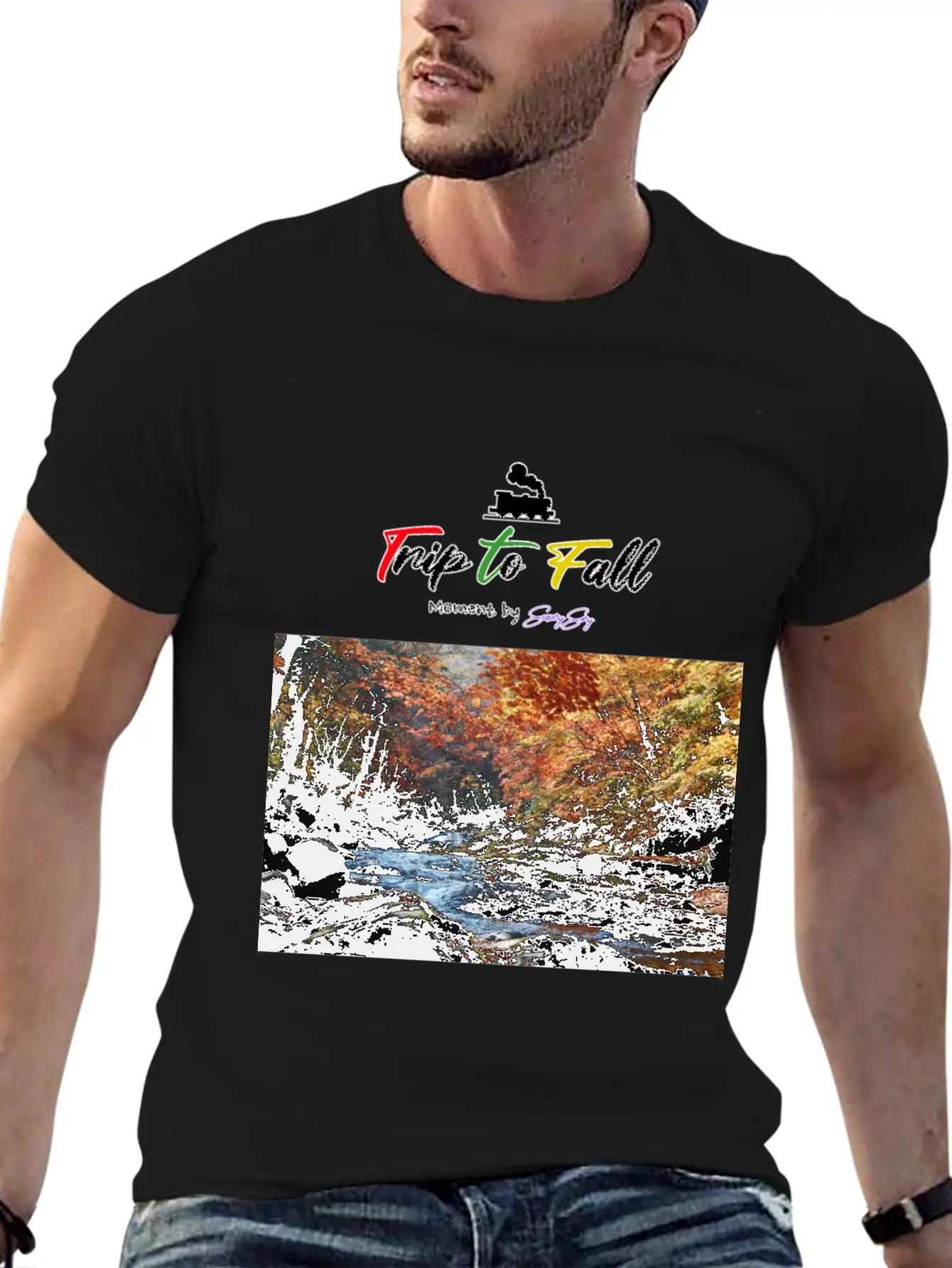 Trip To Fall 1 Classic Crew Neck Graphic Tee – Everyday Minimal Look