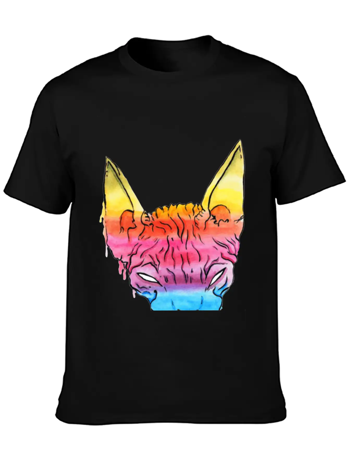 Tripping Pastel Character Basic Graphic T-Shirt – Daily Comfort In Soft Cotton