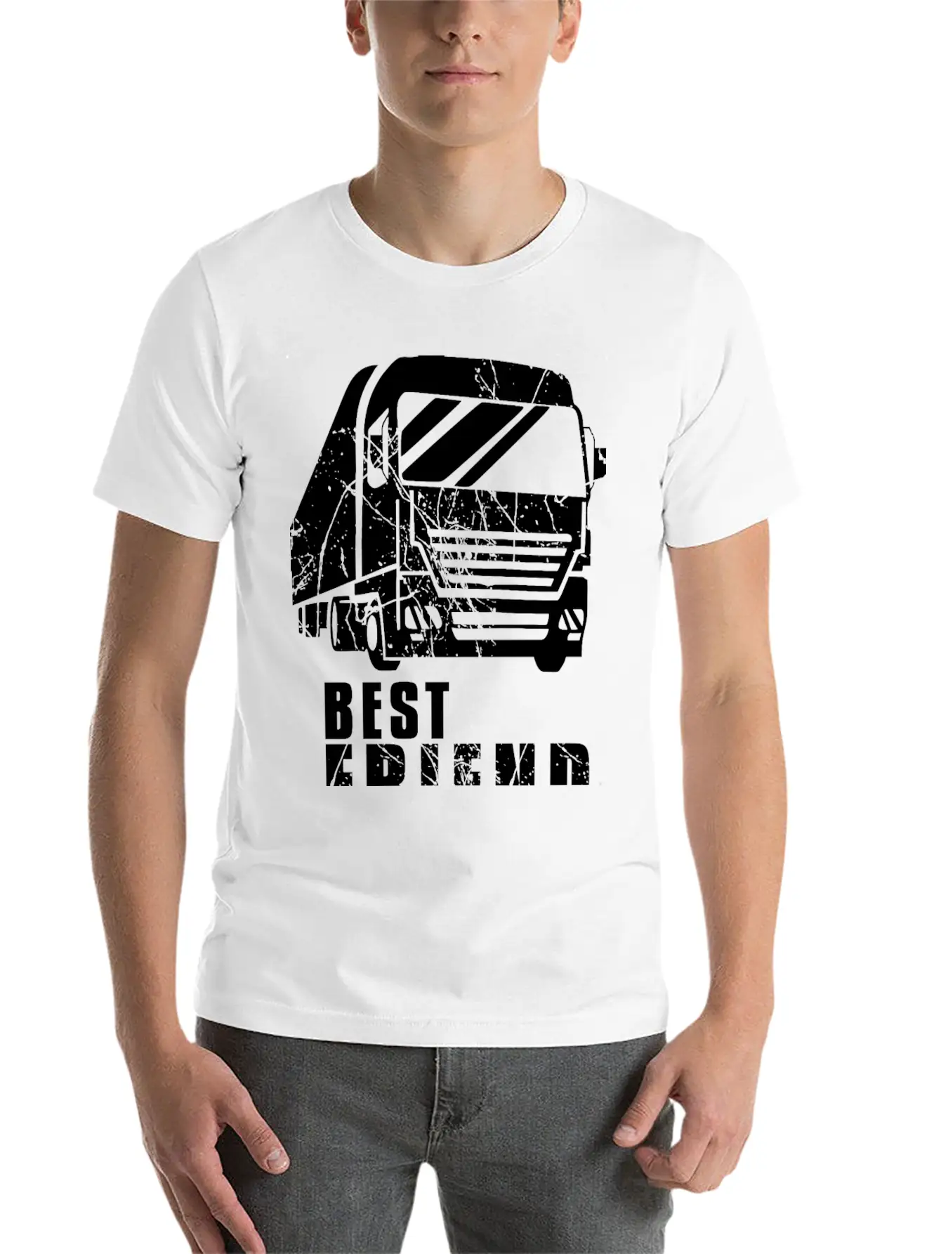 Truck Driver Basic Graphic T-Shirt – Daily Comfort In Soft Cotton