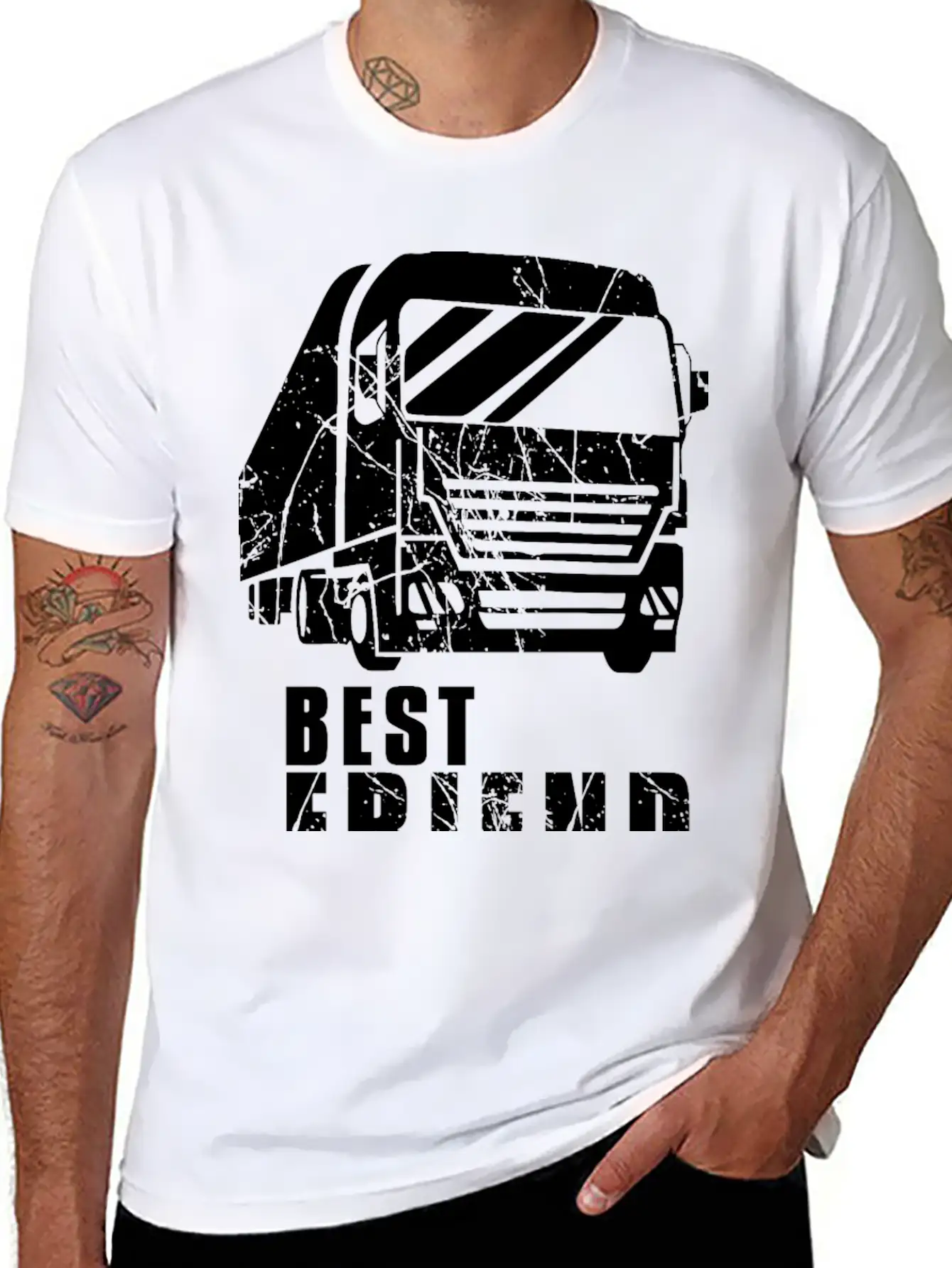Truck Driver Basic Graphic T-Shirt – Daily Comfort In Soft Cotton