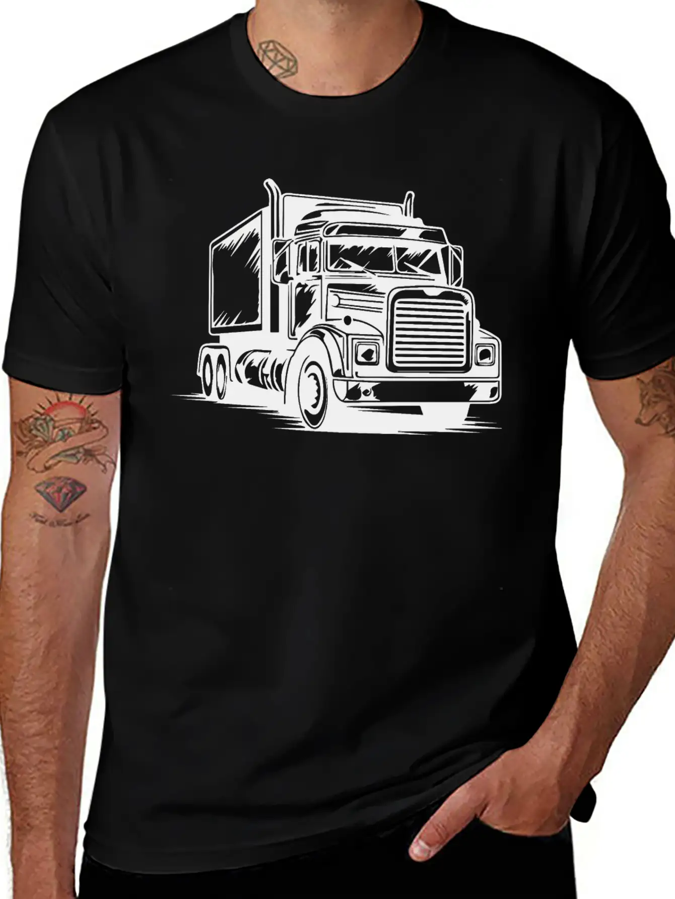 Truck Driver Classic Cotton Tee – Unisex Comfort For Any Season