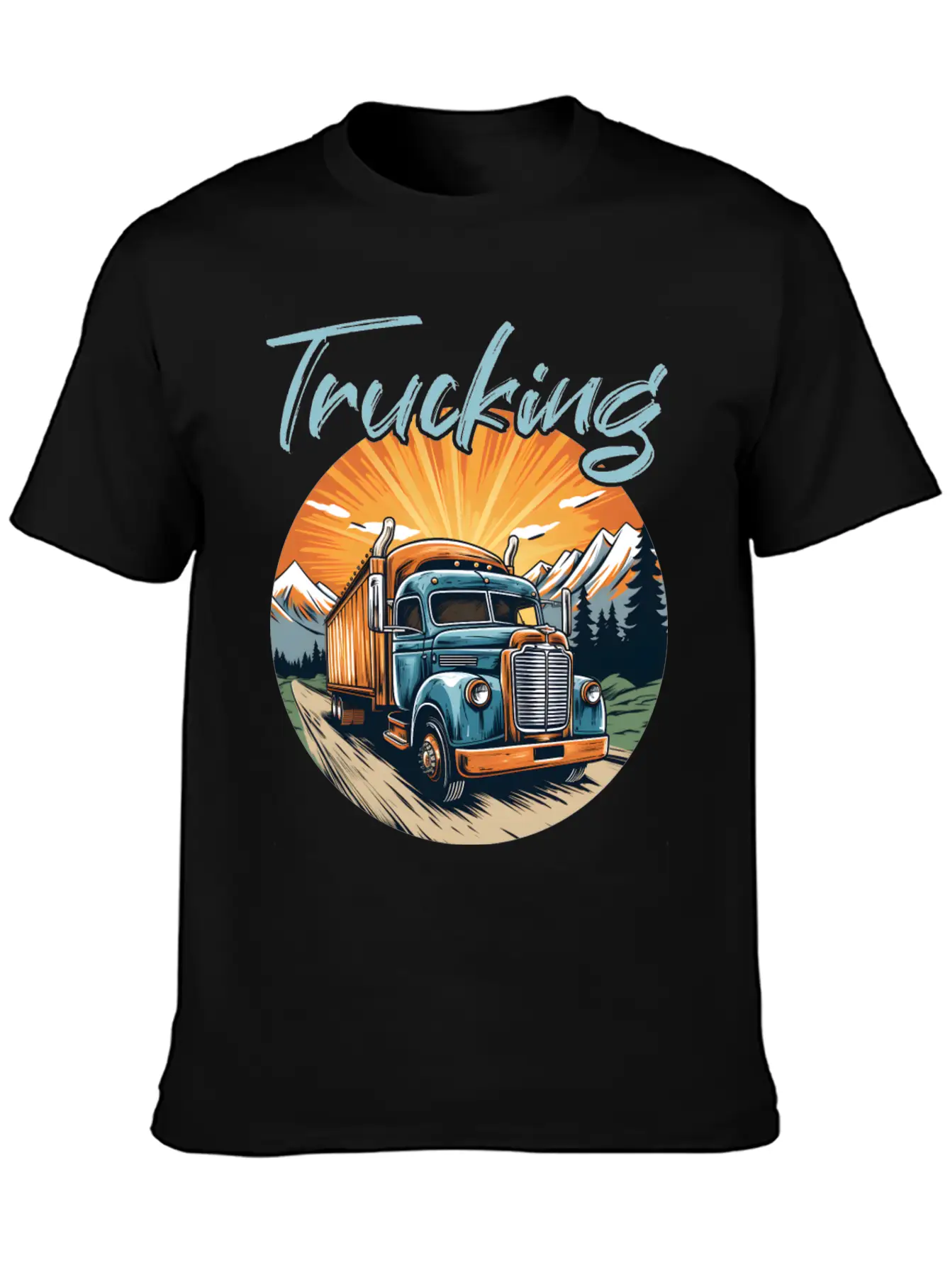 Truck Driver Trucker Basic Graphic T-Shirt – Daily Comfort In Soft Cotton