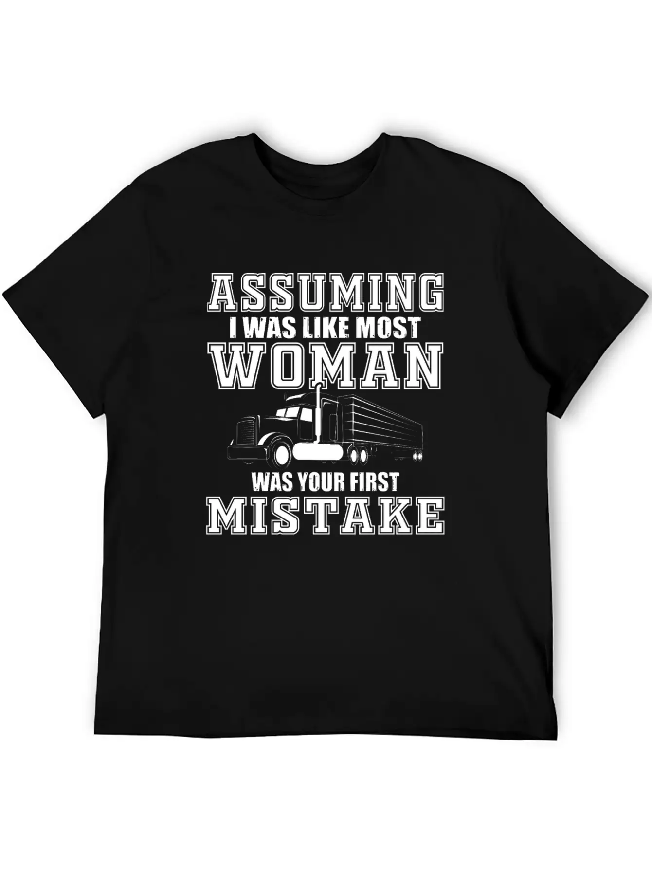 Truck Driver Women's T-Shirt Gift Basic Graphic T-Shirt – Daily Comfort In Soft Cotton