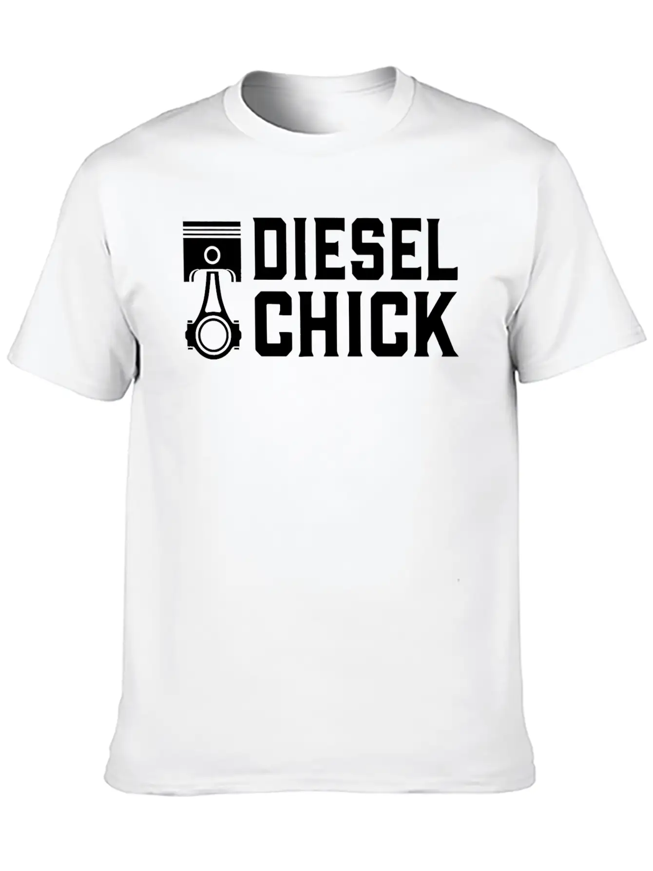 Trucker Diesel Chick Female Truck Driver T Shirt Stylish Everyday T-Shirt – Unisex Basic Cotton Tee