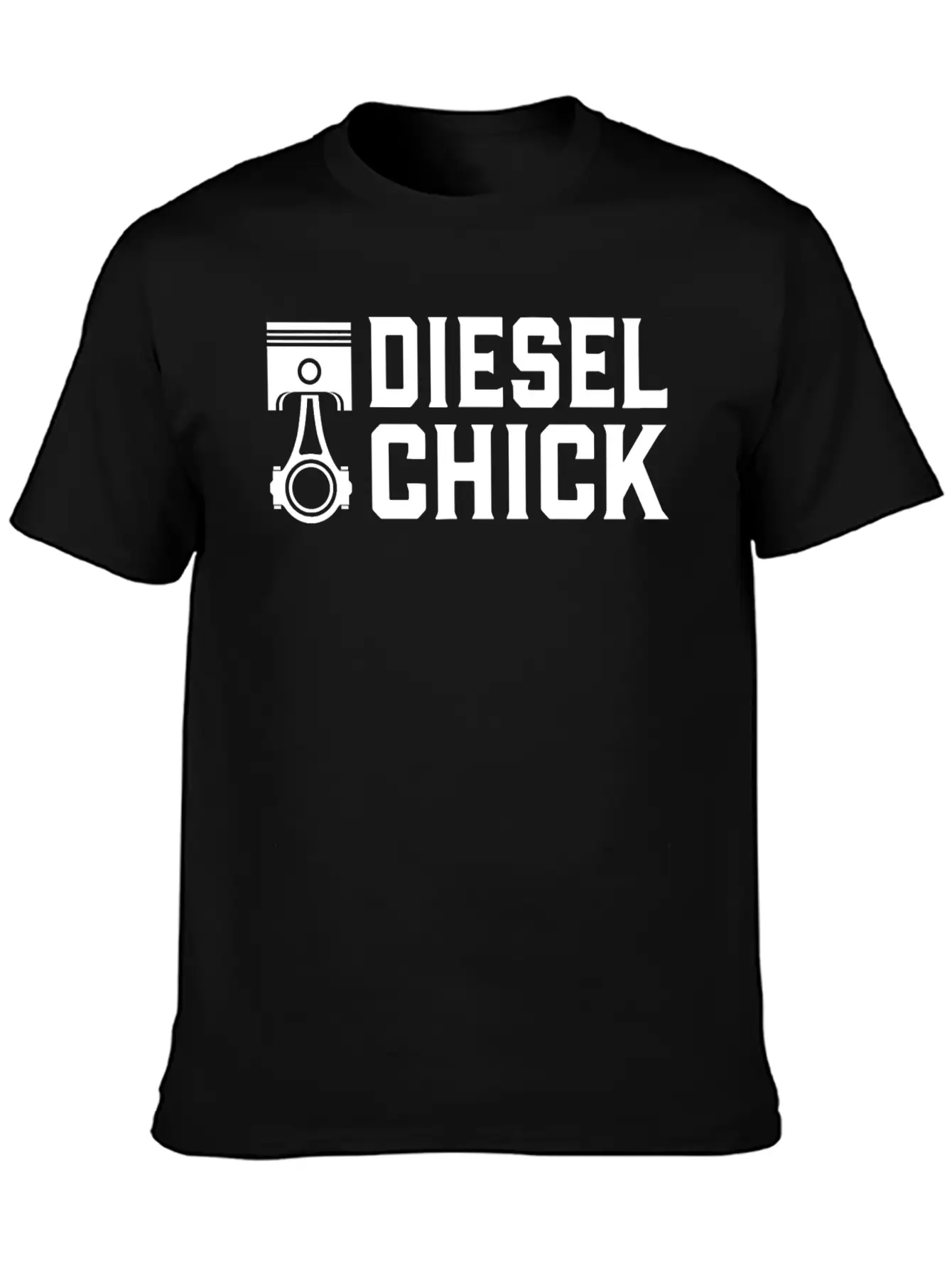 Trucker Diesel Chick Female Truck Driver T Shirt Stylish Everyday T-Shirt – Unisex Basic Cotton Tee