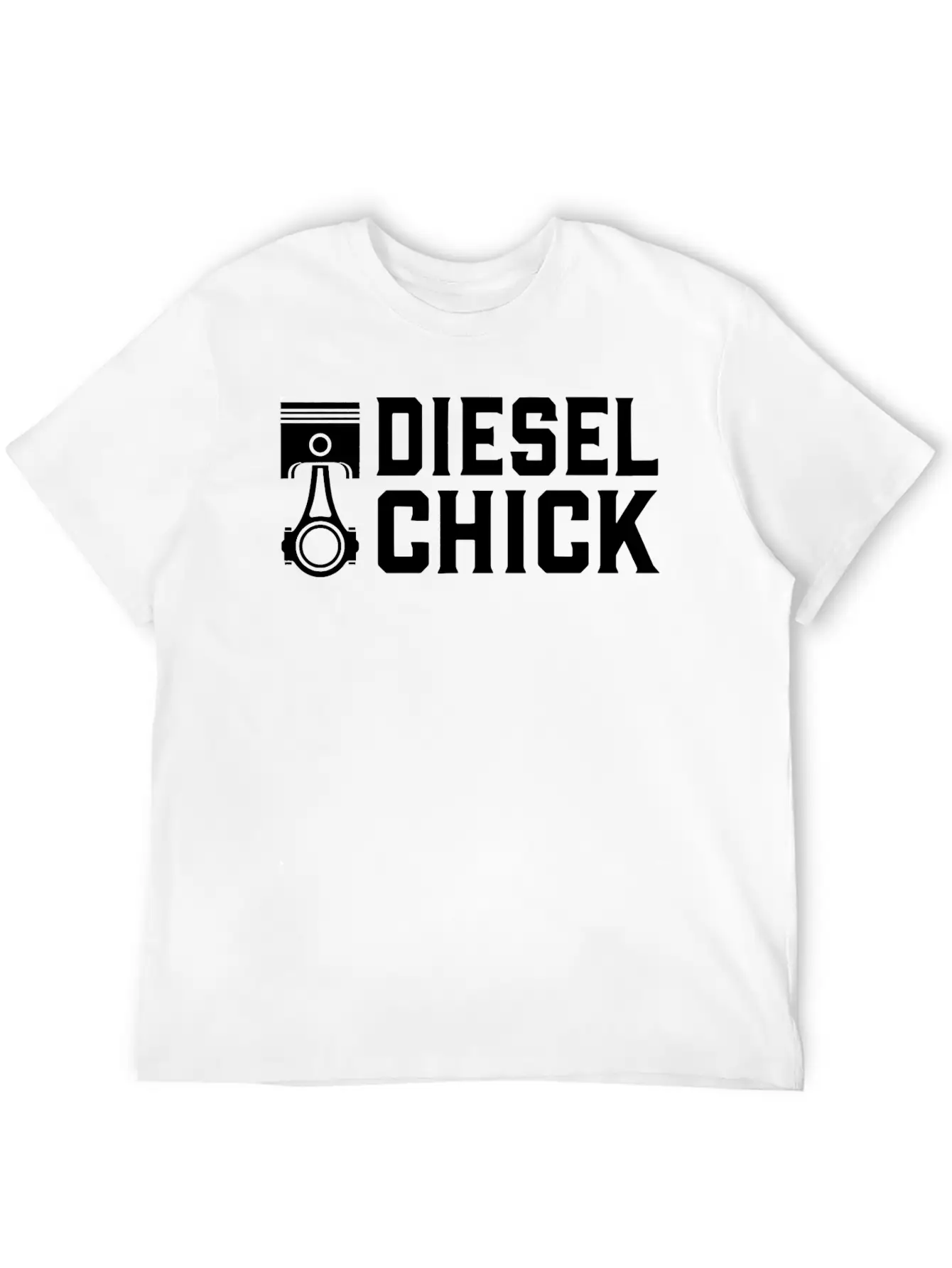 Trucker Diesel Chick Female Truck Driver T Shirt Stylish Everyday T-Shirt – Unisex Basic Cotton Tee