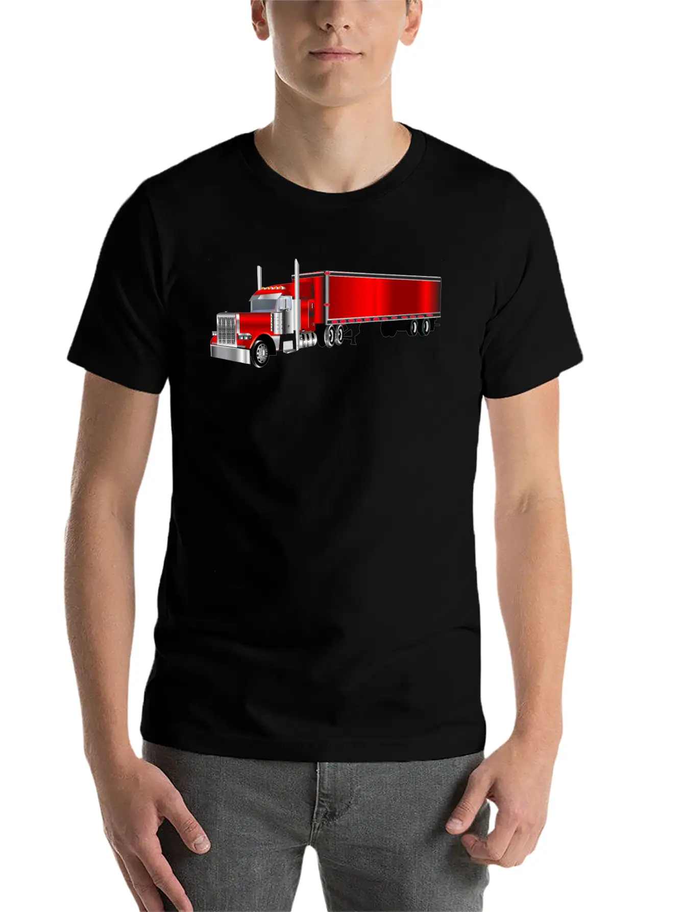 Trucking Breathable Graphic T-Shirt – Perfect For Casual Days