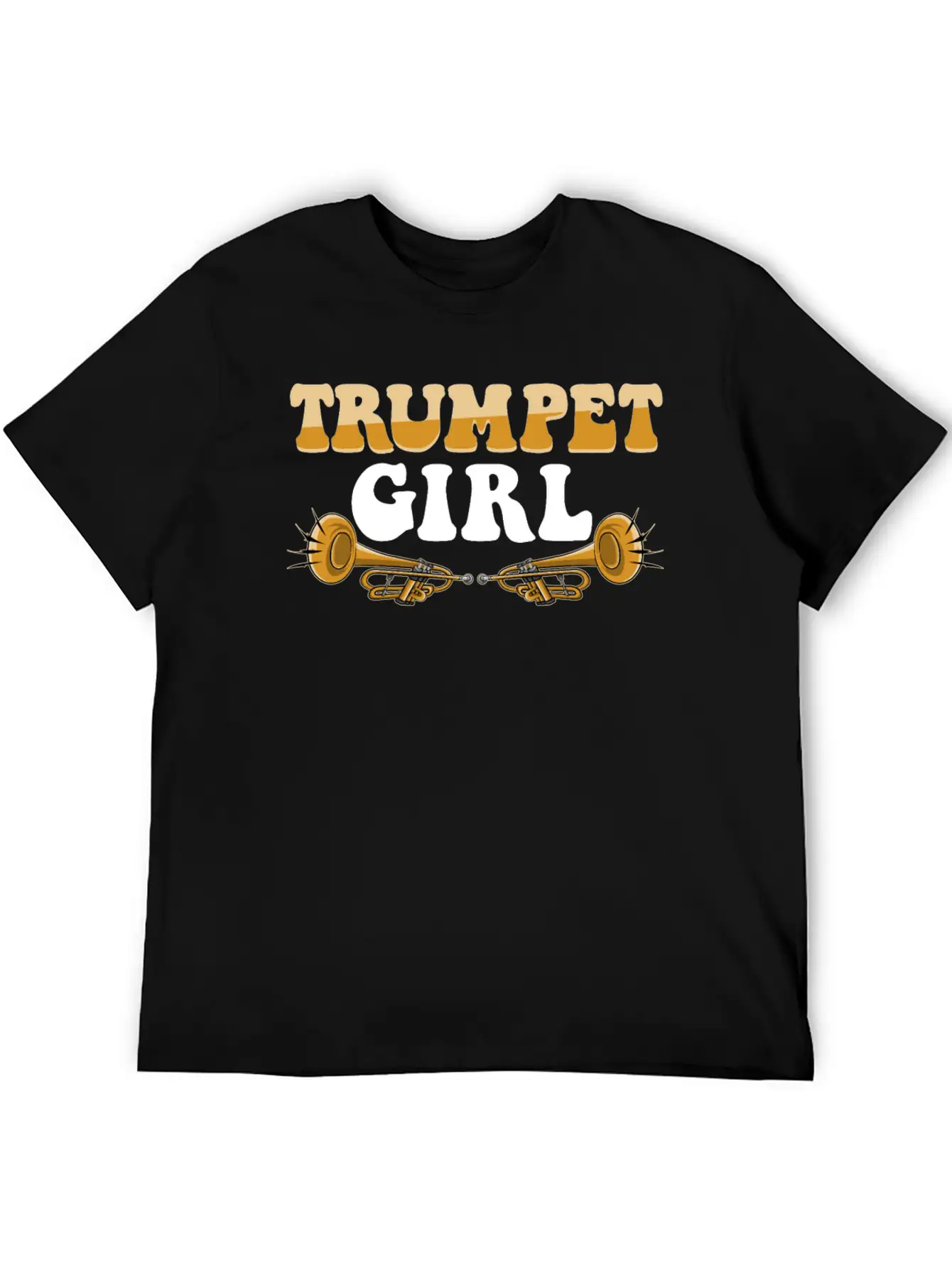 Trumpet Girl Stylish Everyday T-Shirt – Unisex Basic Cotton Tee