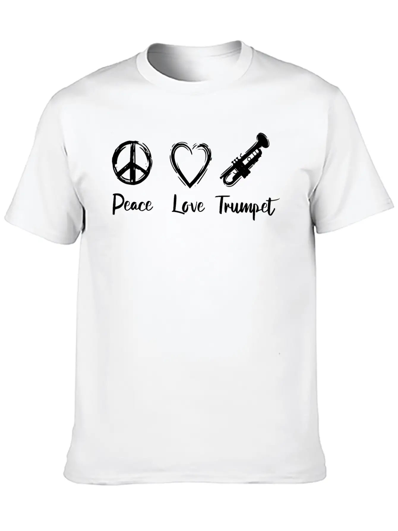 Trumpet Love Basic Graphic T-Shirt – Daily Comfort In Soft Cotton