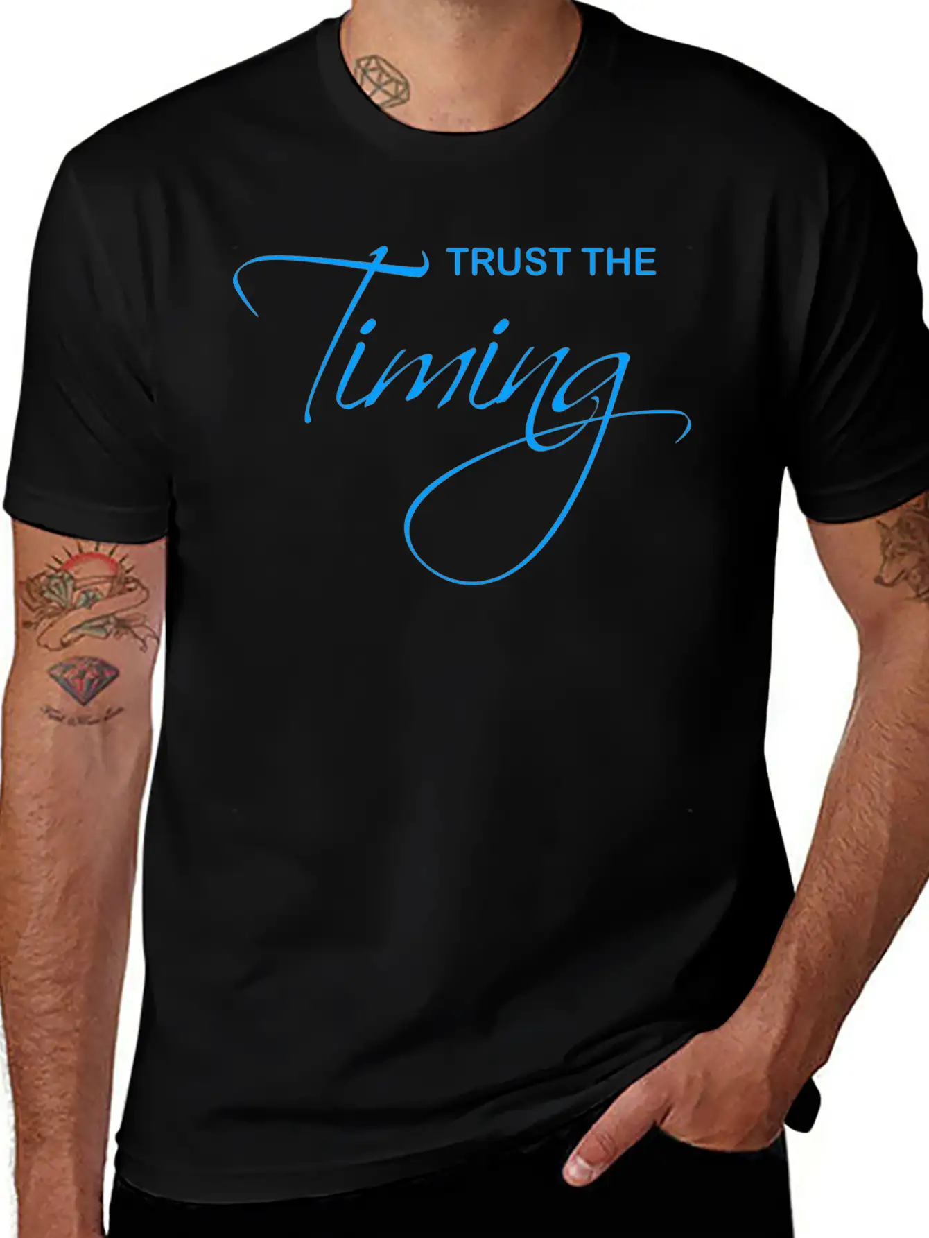 Trust The Timing Relaxed Everyday Tee – Lightweight And Durable Cotton