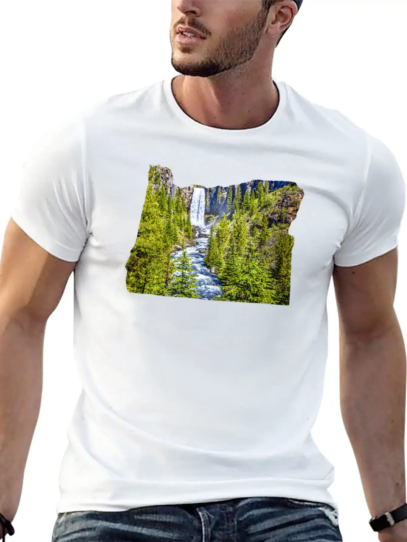 Tumalo Falls Bend, Oregon Stylish Everyday T-Shirt – Unisex Basic Cotton Tee