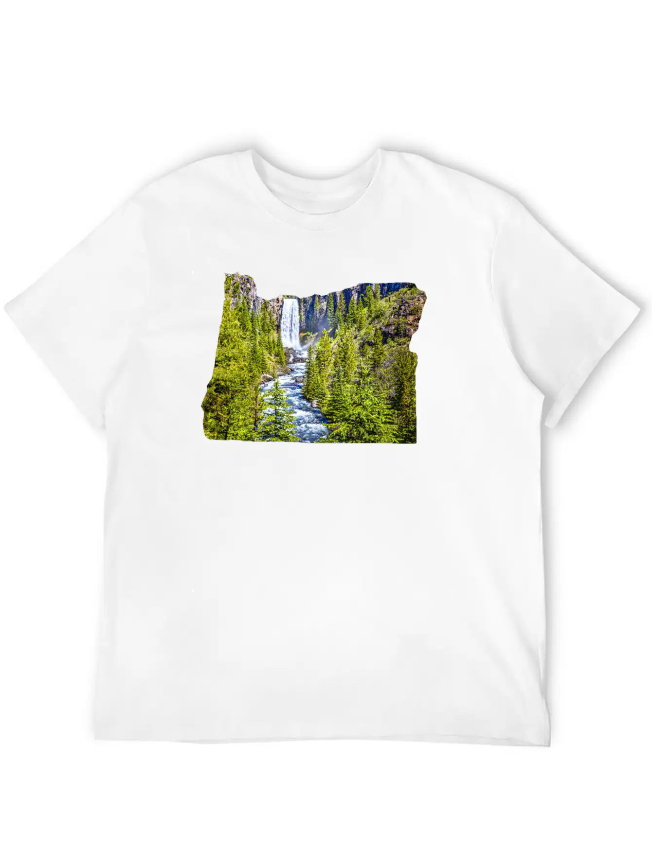 Tumalo Falls Bend, Oregon Stylish Everyday T-Shirt – Unisex Basic Cotton Tee