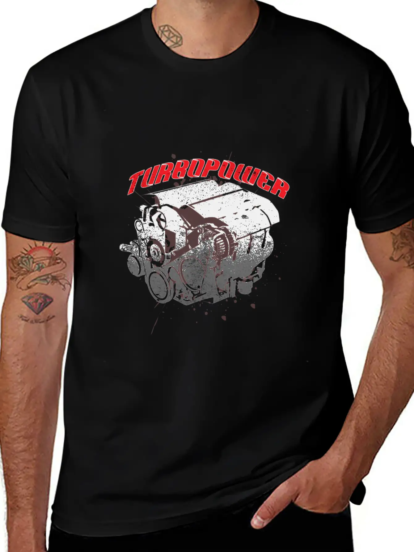 Turbo Power Car Travel Drive Ride Road Motor Gift Stylish Everyday T-Shirt – Unisex Basic Cotton Tee