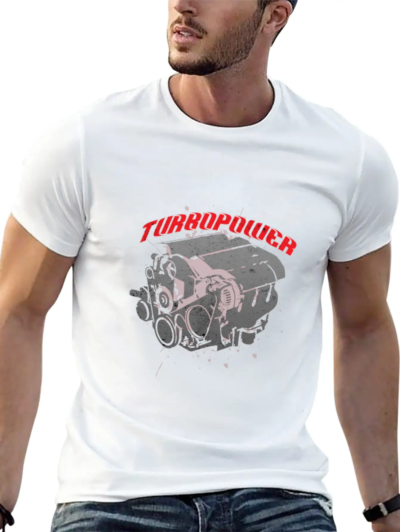Turbo Power Car Travel Drive Ride Road Motor Gift Stylish Everyday T-Shirt – Unisex Basic Cotton Tee