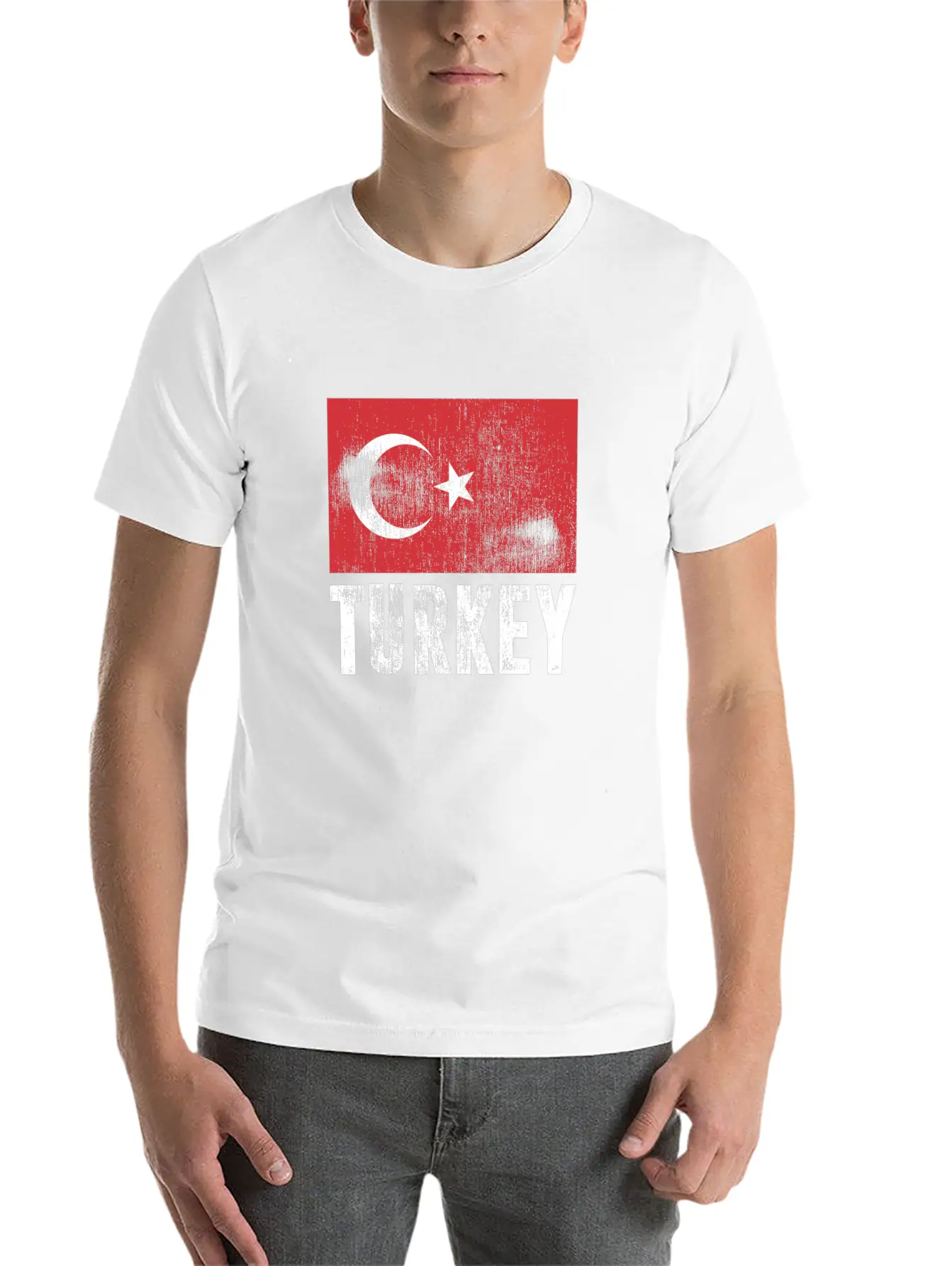 TURKEY FLAG VINTAGE Casual Graphic T-Shirt – Simple And Comfortable Daily Wear