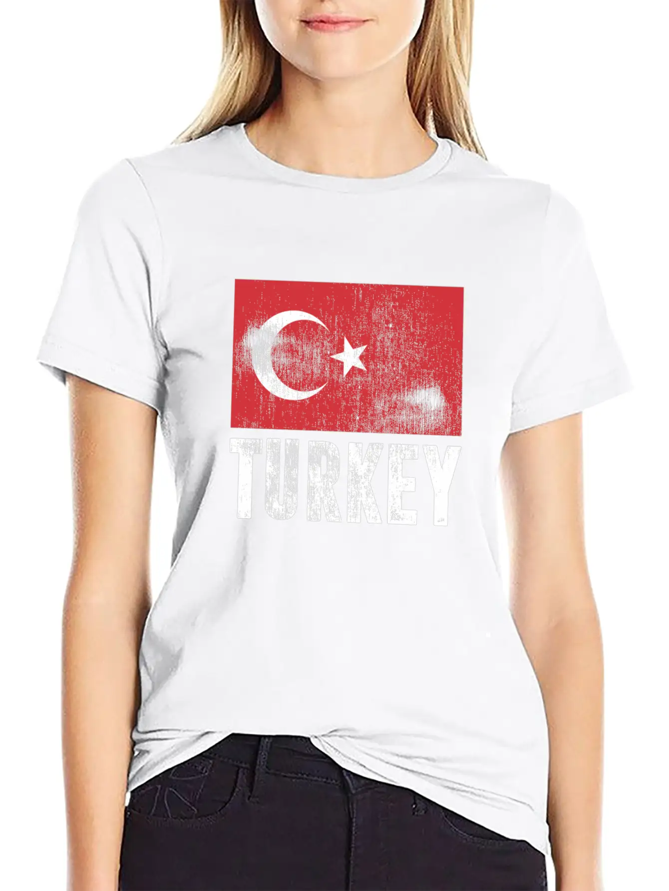 TURKEY FLAG VINTAGE Casual Graphic T-Shirt – Simple And Comfortable Daily Wear