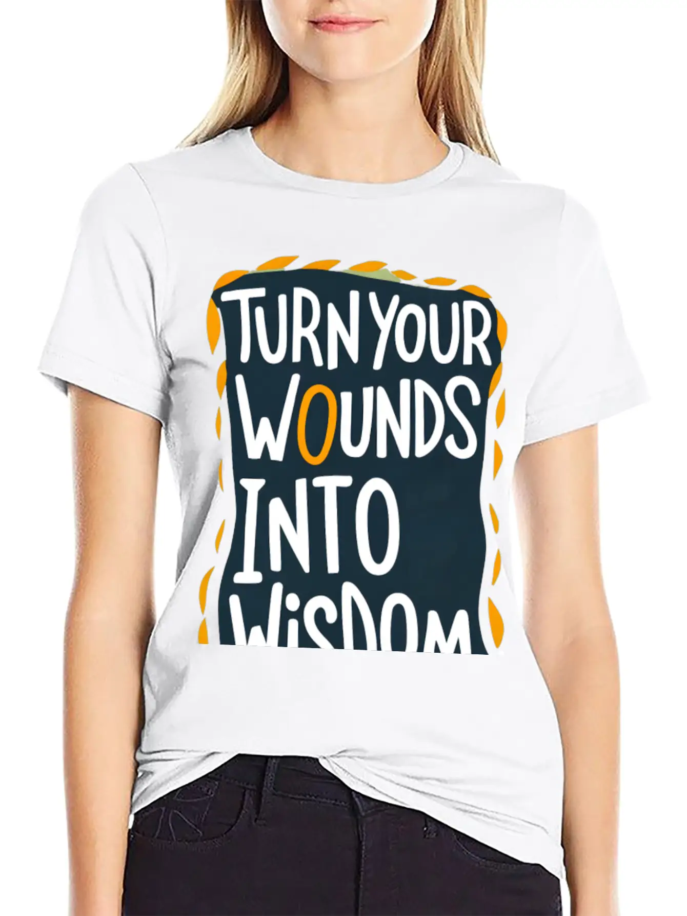 Turn Your Wounds Into Wisdom Basic Graphic T-Shirt – Daily Comfort In Soft Cotton