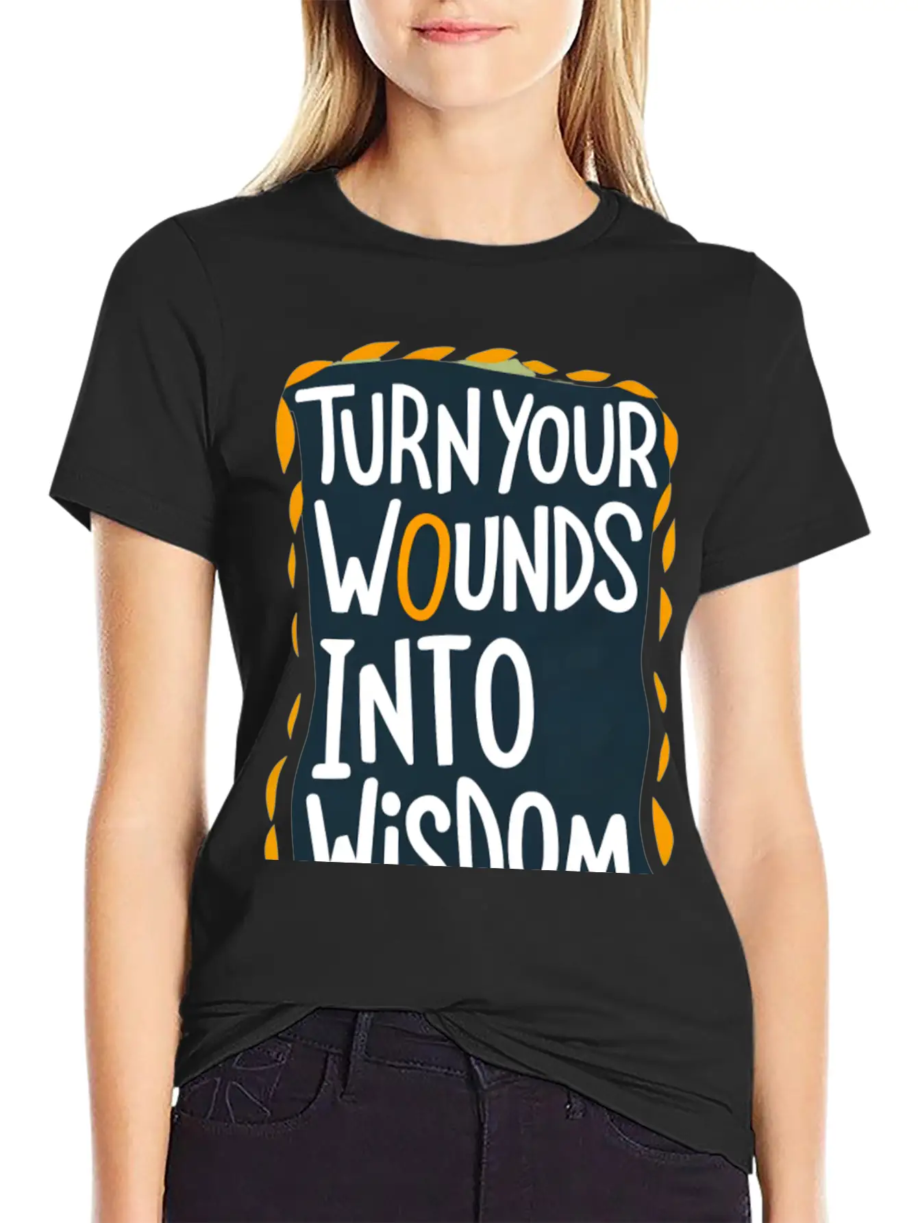 Turn Your Wounds Into Wisdom Basic Graphic T-Shirt – Daily Comfort In Soft Cotton