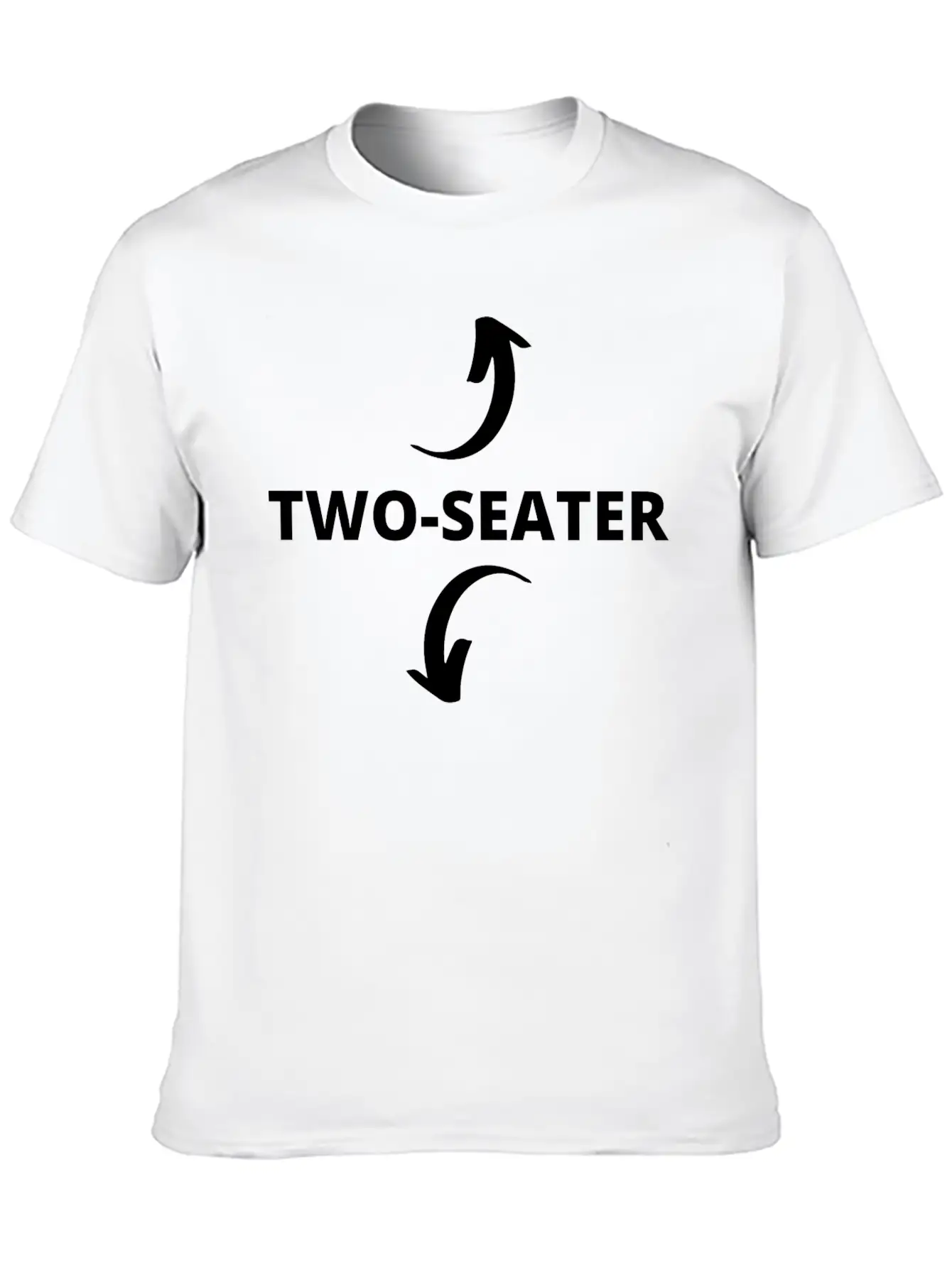 Two-Seater Funny Stylish Everyday T-Shirt – Unisex Basic Cotton Tee