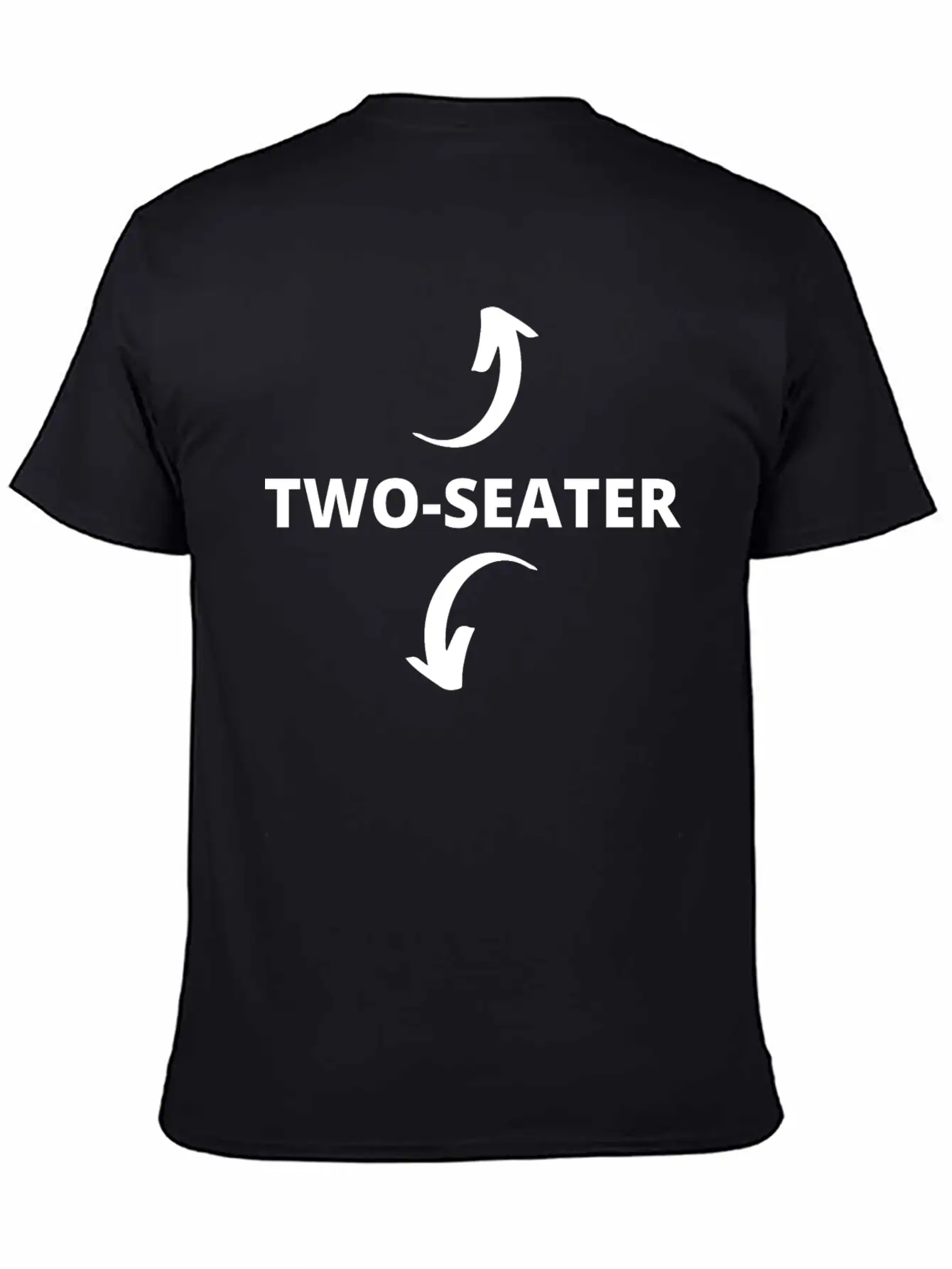 Two-Seater Funny Stylish Everyday T-Shirt – Unisex Basic Cotton Tee