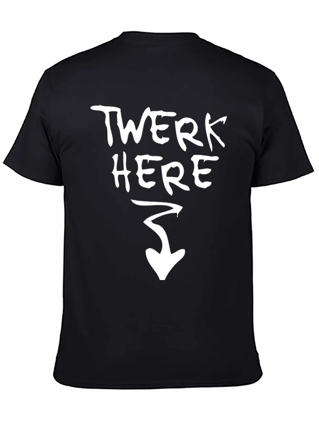 Twqerk Here Arrow Basic Graphic T-Shirt – Daily Comfort In Soft Cotton