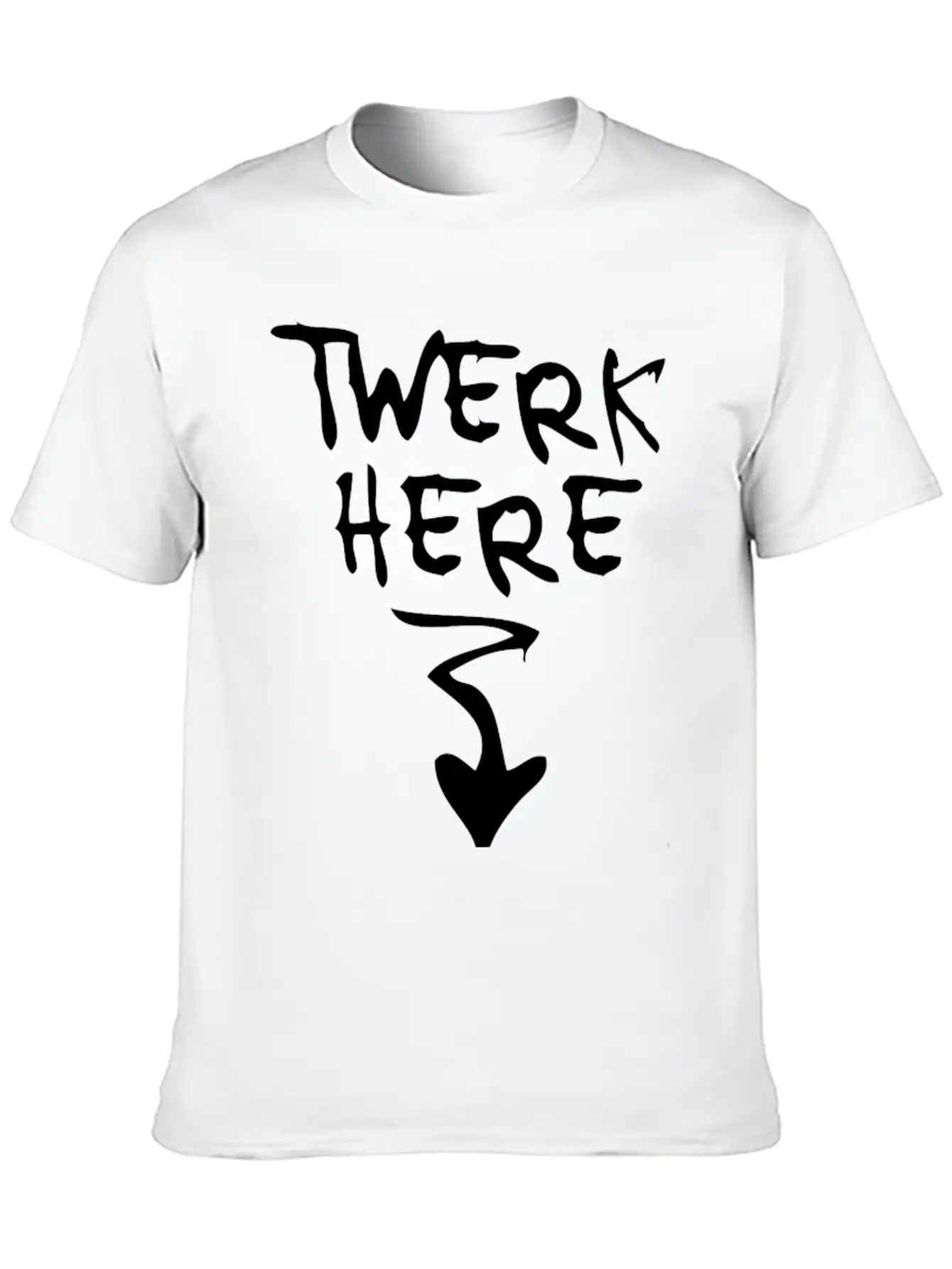 Twqerk Here Arrow Basic Graphic T-Shirt – Daily Comfort In Soft Cotton