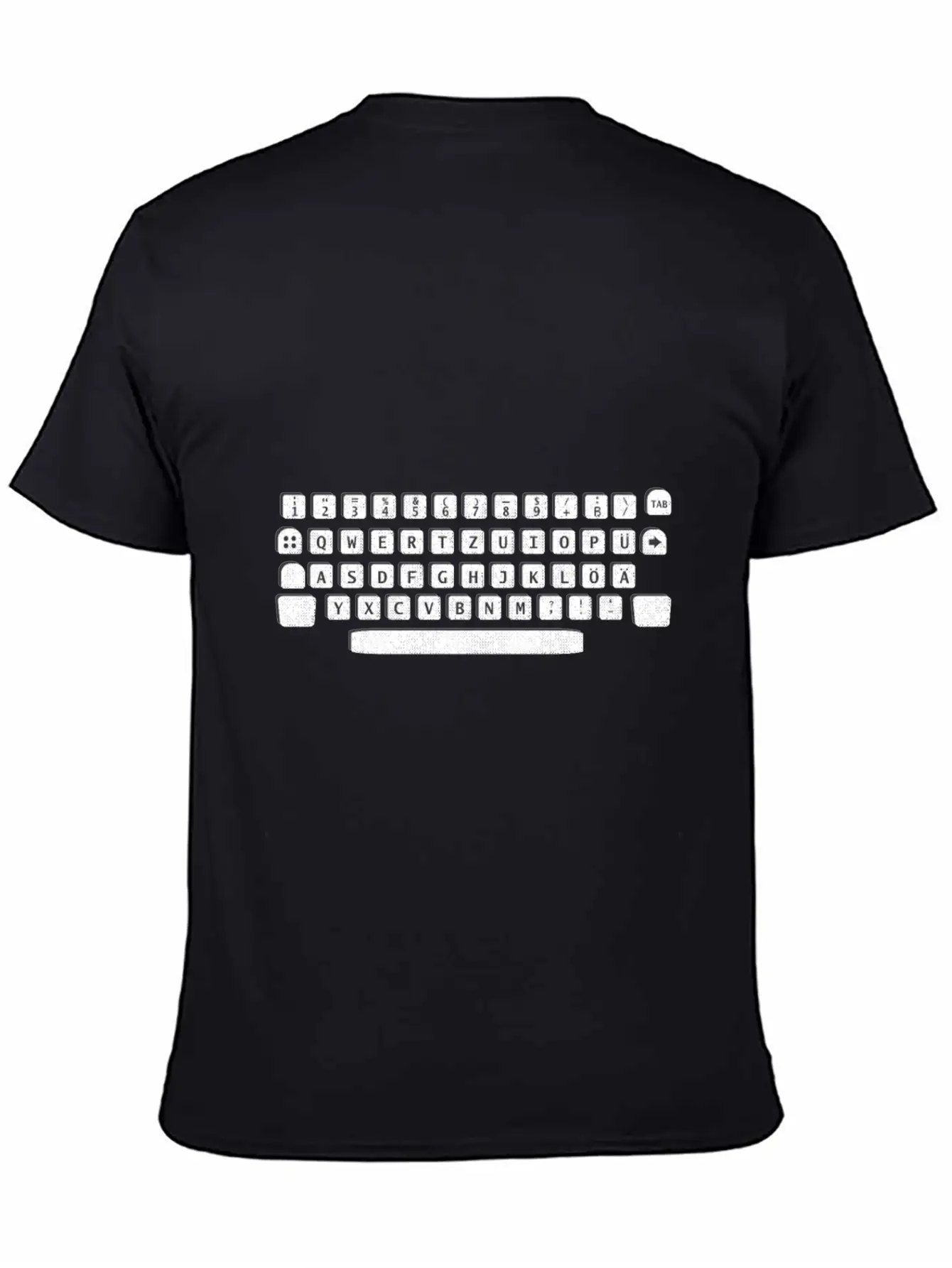 Typewriter Key Simple Everyday Graphic Tee – Lightweight Summer Wear
