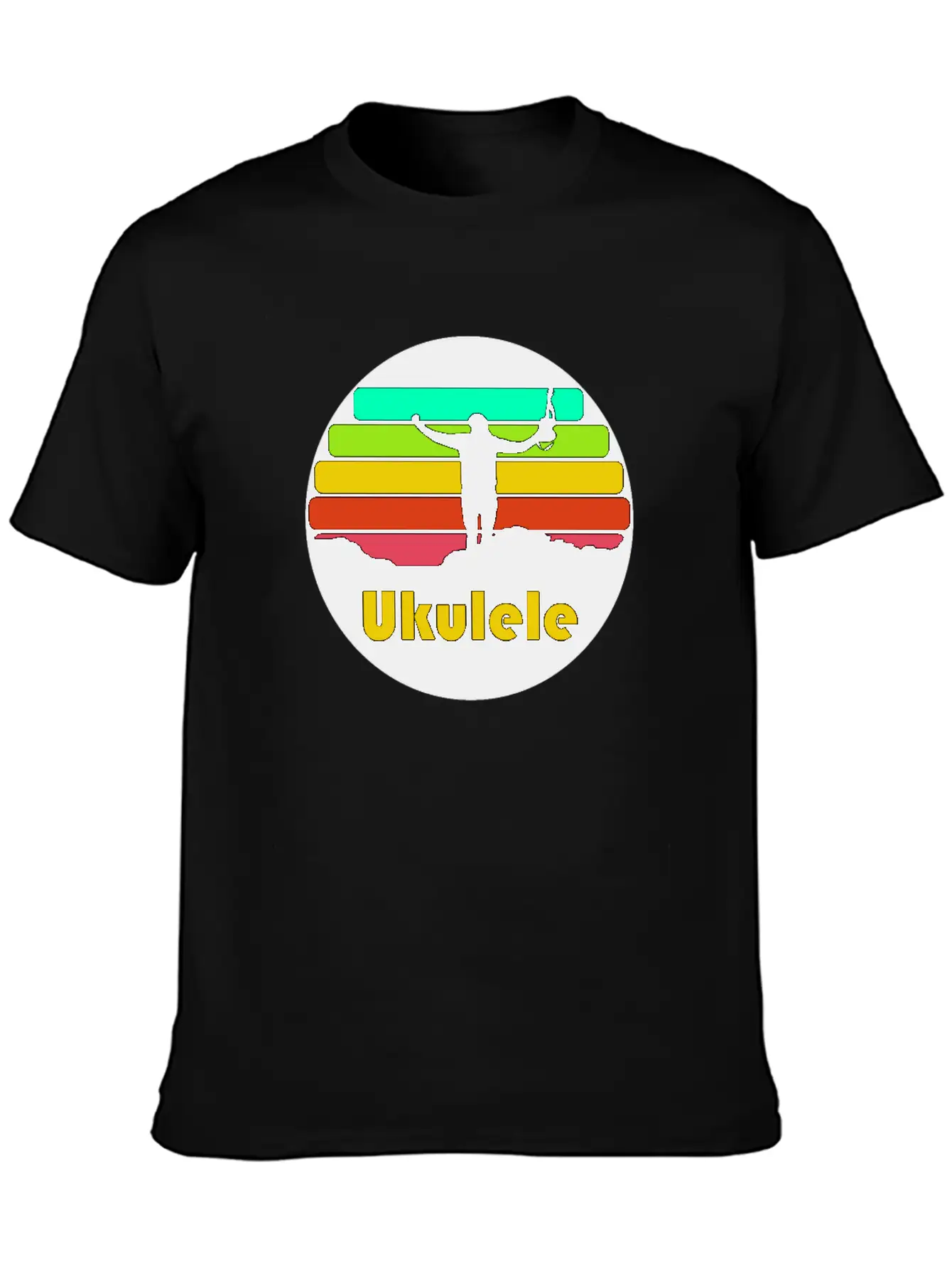 Ukulele Mountains Unisex Casual T-Shirt – Clean Design For Daily Comfort
