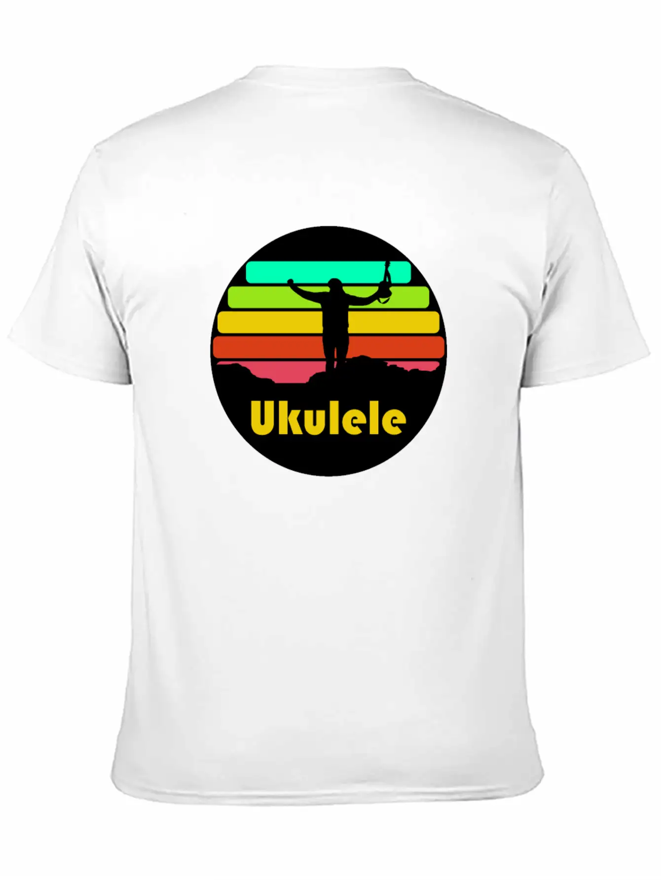 Ukulele Mountains Unisex Casual T-Shirt – Clean Design For Daily Comfort