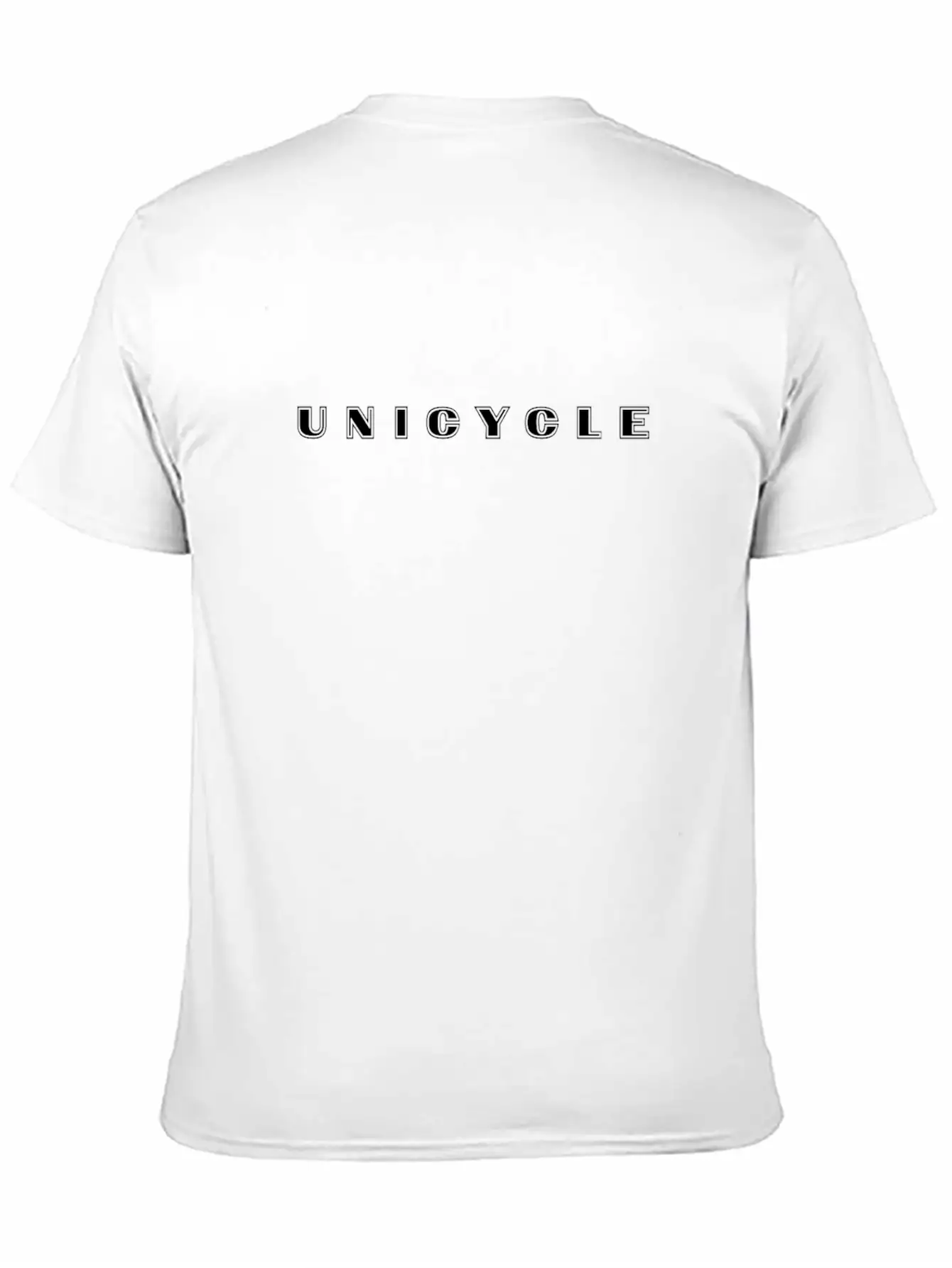Unicycle Lettering Stylish Everyday T-Shirt – Unisex Basic Cotton Tee